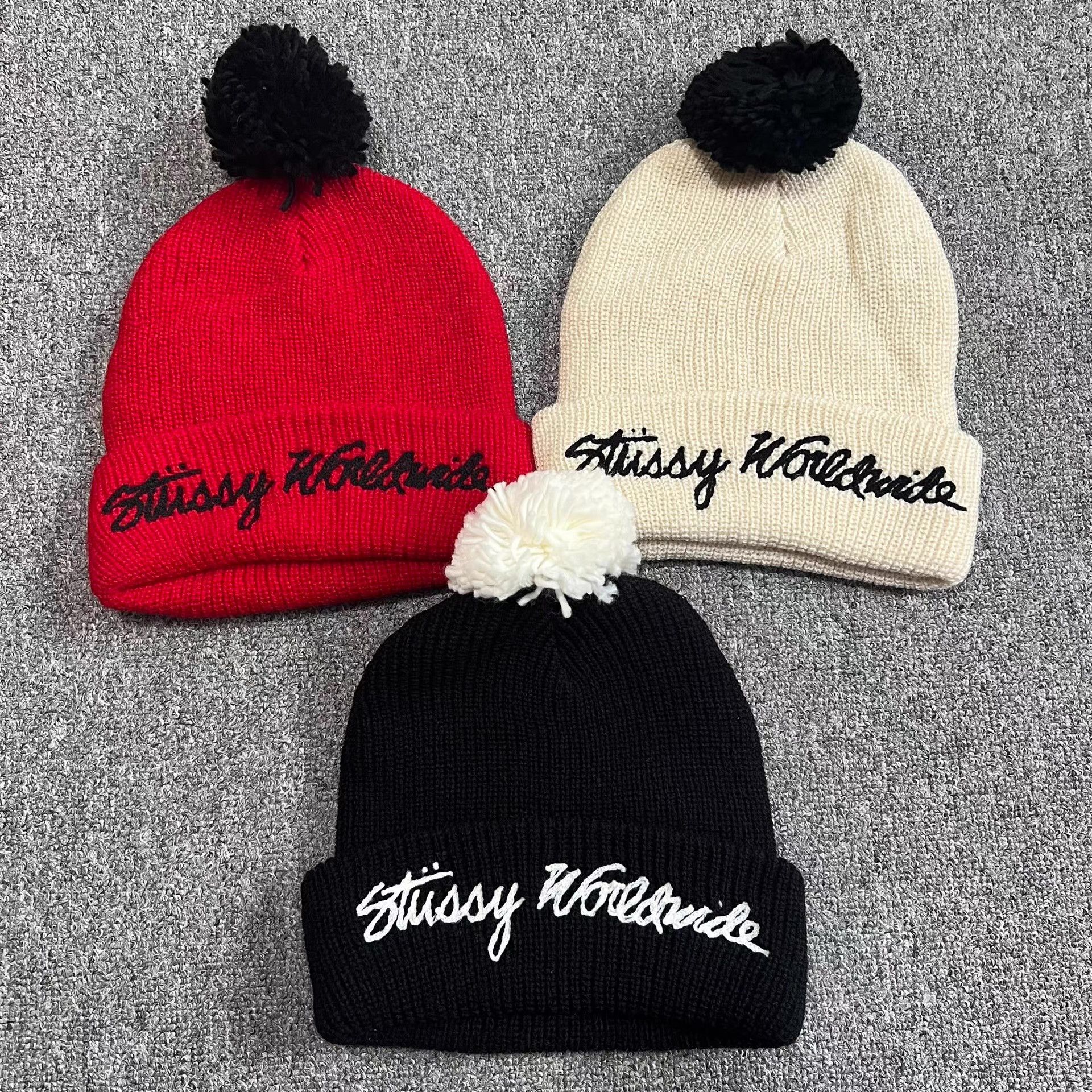 Stussy Stussy Script Logo Embroidered Knit Beanie Q7 Size ONE SIZE - 1 Thumbnail