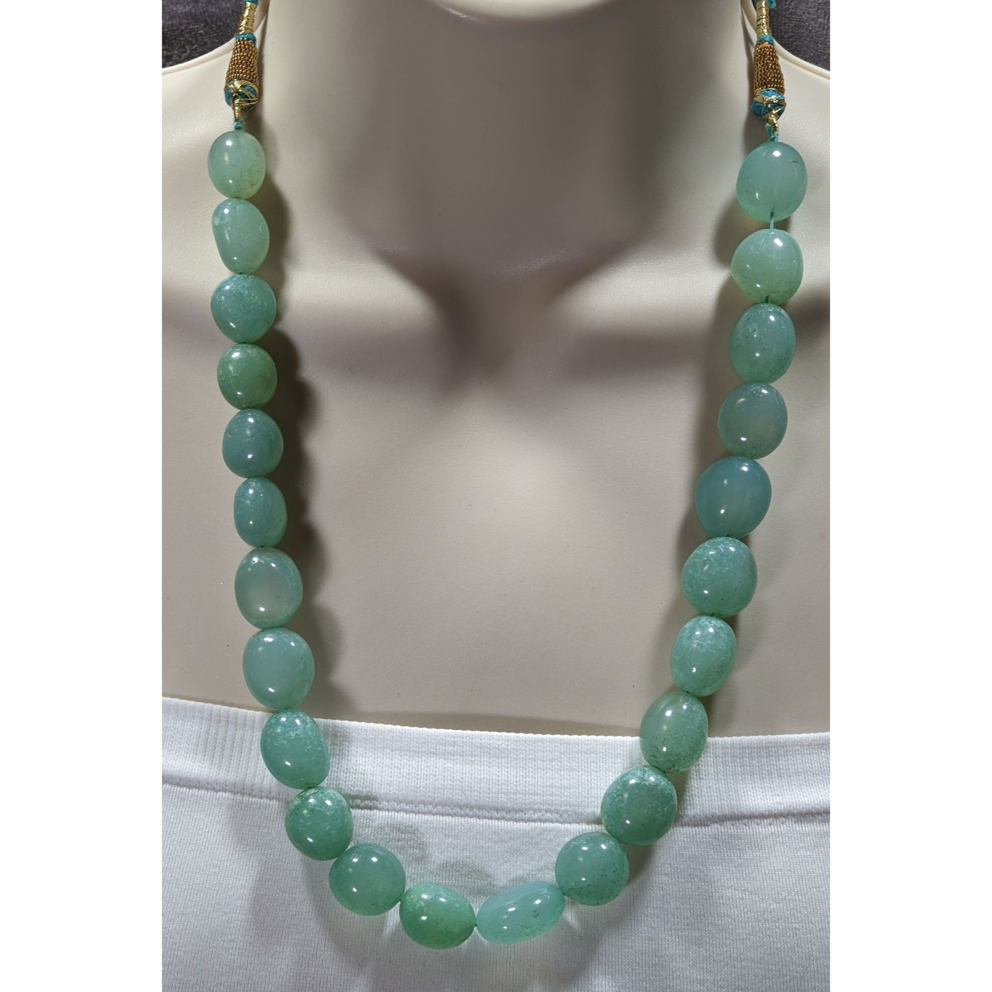 Other Indian Bridal Polished Aventurine Beaded Necklace Size ONE SIZE - 6 Thumbnail