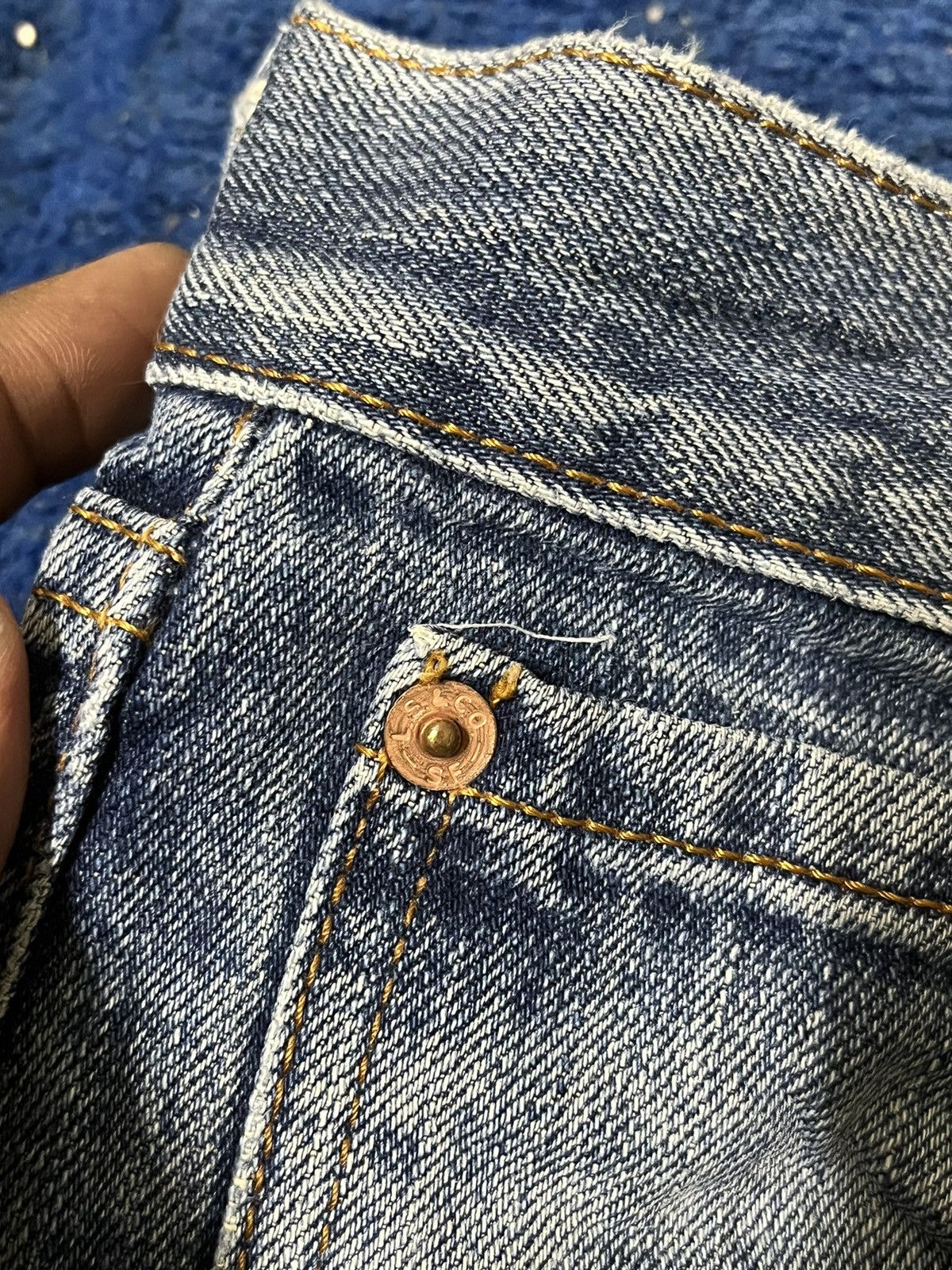 Levi's Levi’s 90’s 503 Distressed Denim Size US 33 - 11 Thumbnail