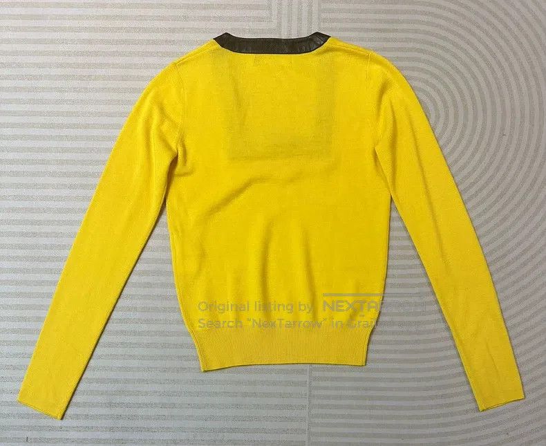 Balenciaga Balenciaga Square leather collar cowl neck knitted sweater Size XS / US 0-2 / IT 36-38 - 2 Thumbnail
