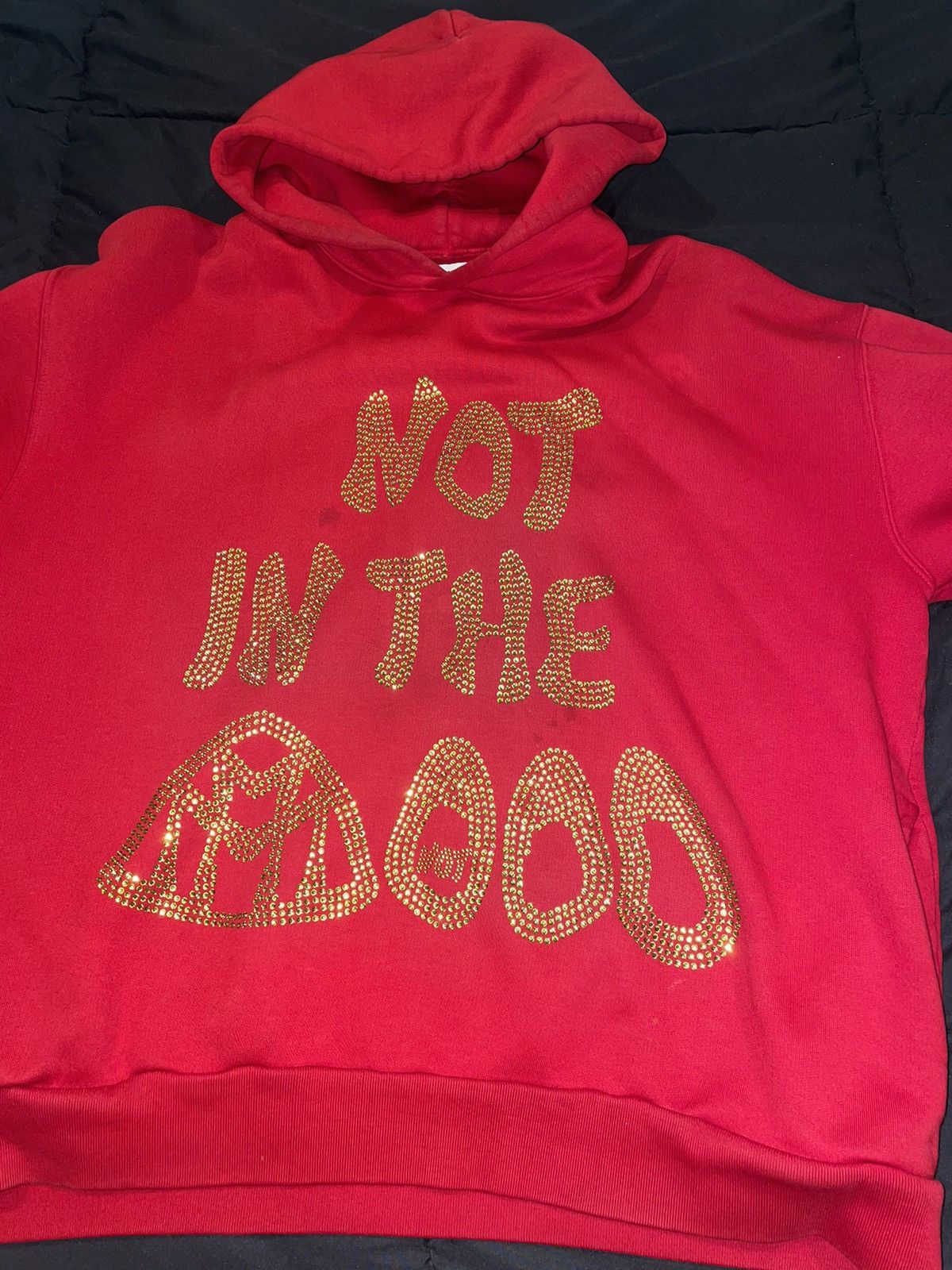 Other Mood Swings “Not In The Mood” Christmas Swarovski Hoodie Size US XL / EU 56 / 4 - 1 Thumbnail