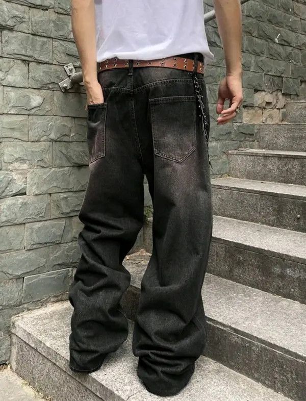 VIBE Distressed Solid Color Jeans sh Size US 39 - 6 Thumbnail