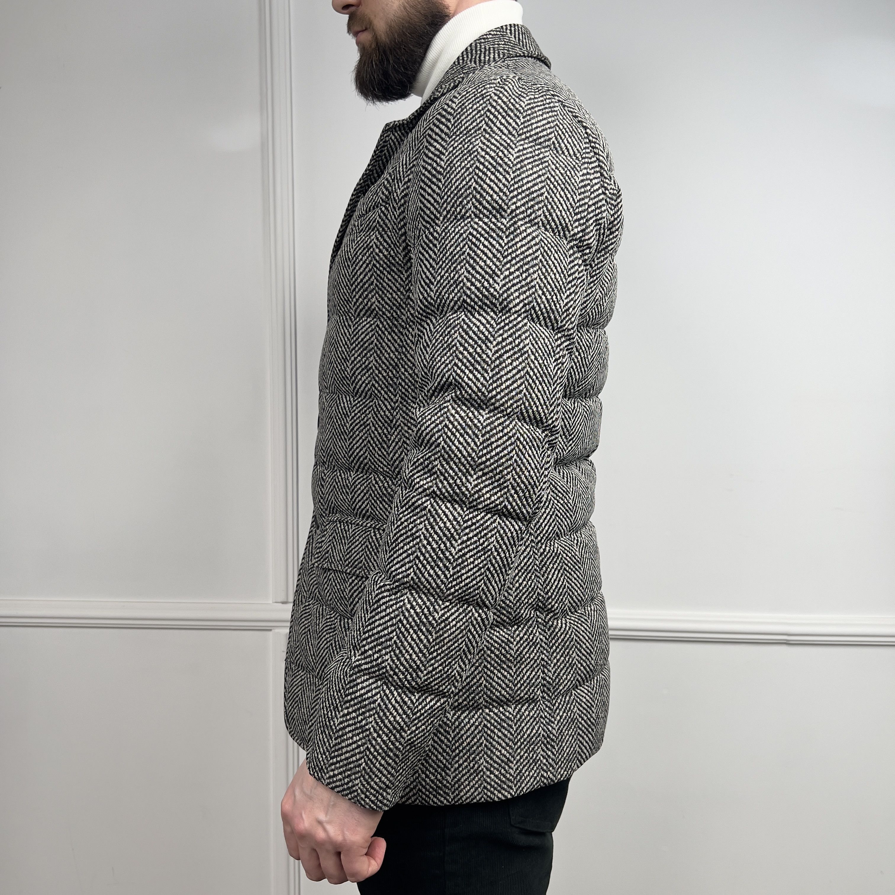 Herno Herno Men's Quilted Goose Down Puffer Bomber Jacket Size US S / EU 44-46 / 1 - 3 Thumbnail