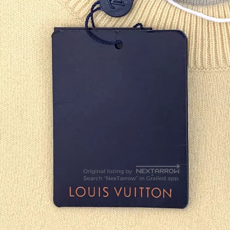 Louis Vuitton Louis Vuitton 22 Light Yellow Wool Crew Neck Long Sleeve K Size US XS / EU 42 / 0 - 9 Thumbnail