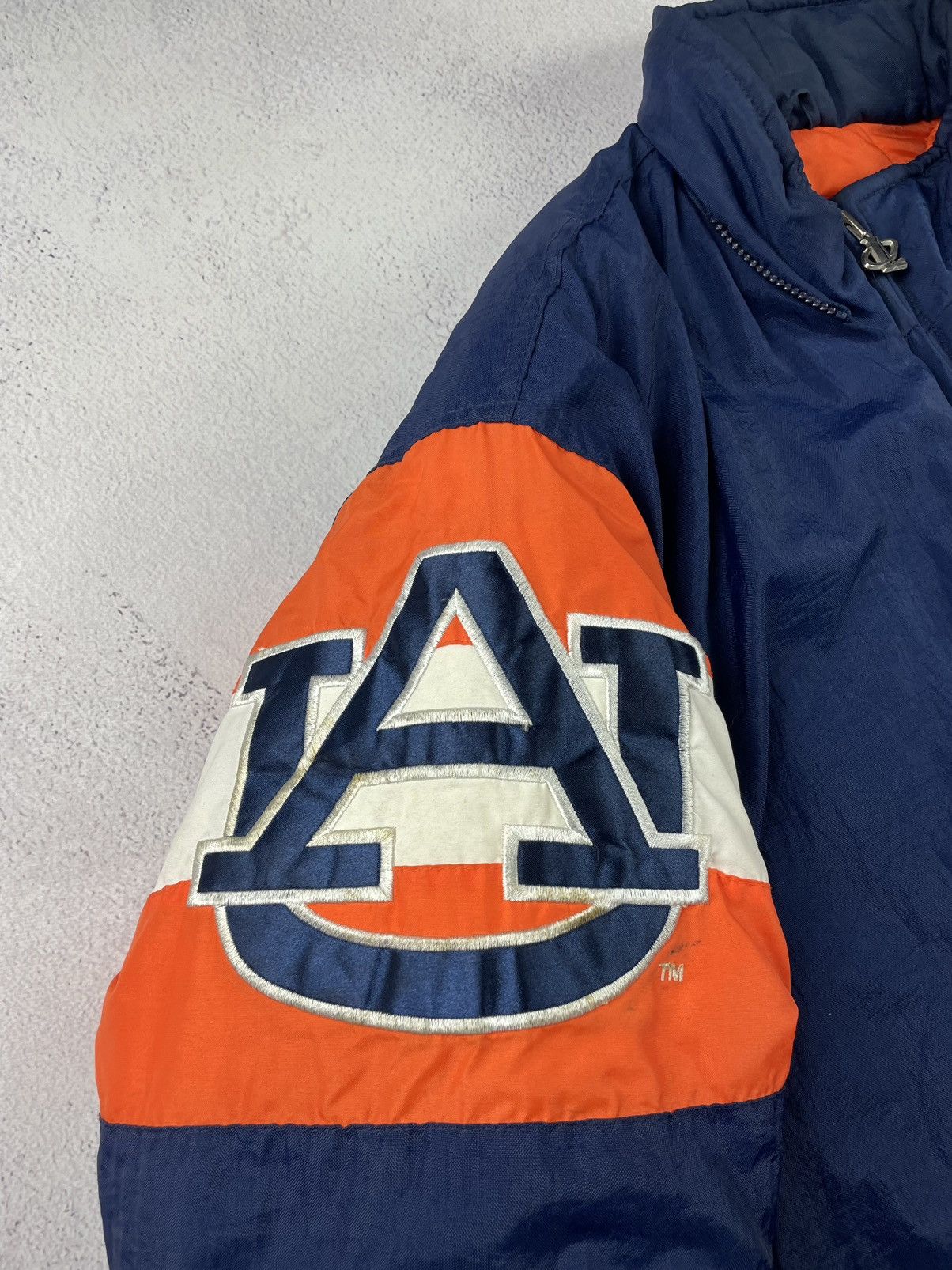 Logo Athletic Rare Vintage 90s Auburn Tigers Starter Jacket Navy Orange L Size US L / EU 52-54 / 3 - 4 Thumbnail