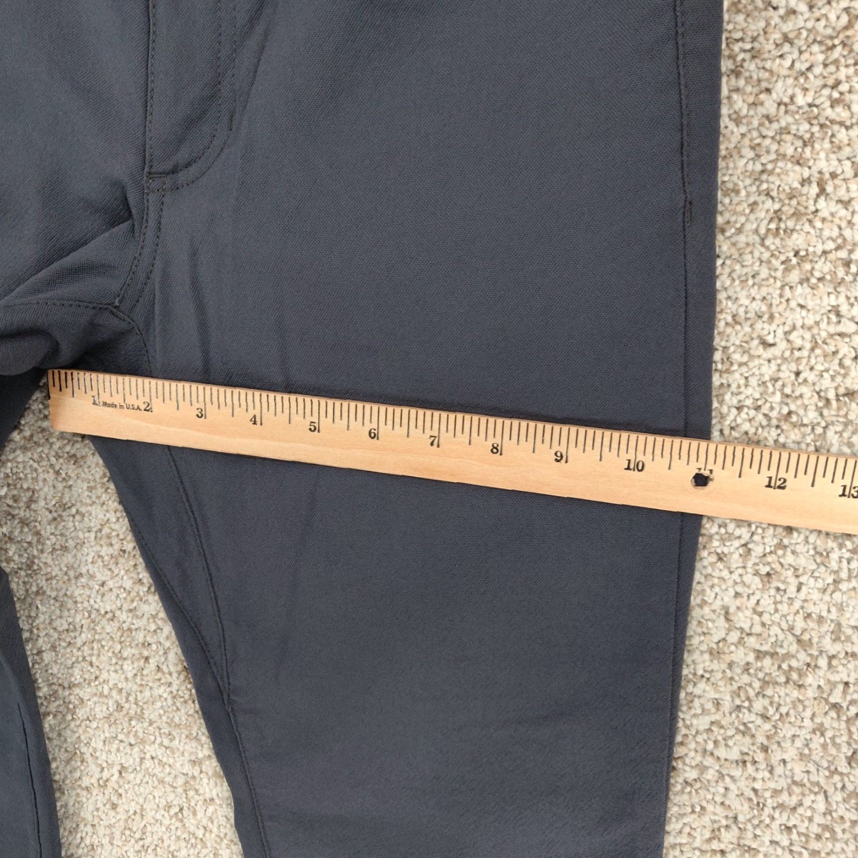 Outlier OUTLIER Pants Slim Mens 30 Workwear Canvas Water Resistant 5-Pocket Straight Rise Mid Gray Size US 30 / EU 46 - 7 Thumbnail