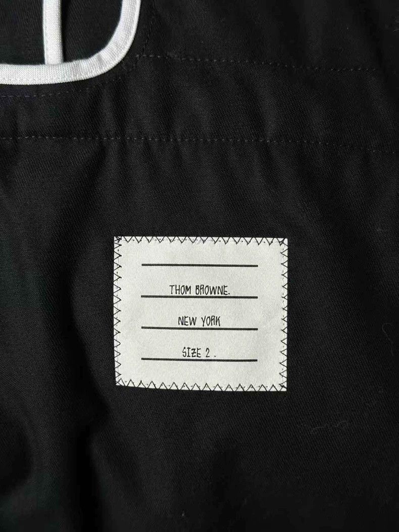 Thom Browne Thom Browne size2 Carbon black waffle trousers Size 38S - 5 Thumbnail