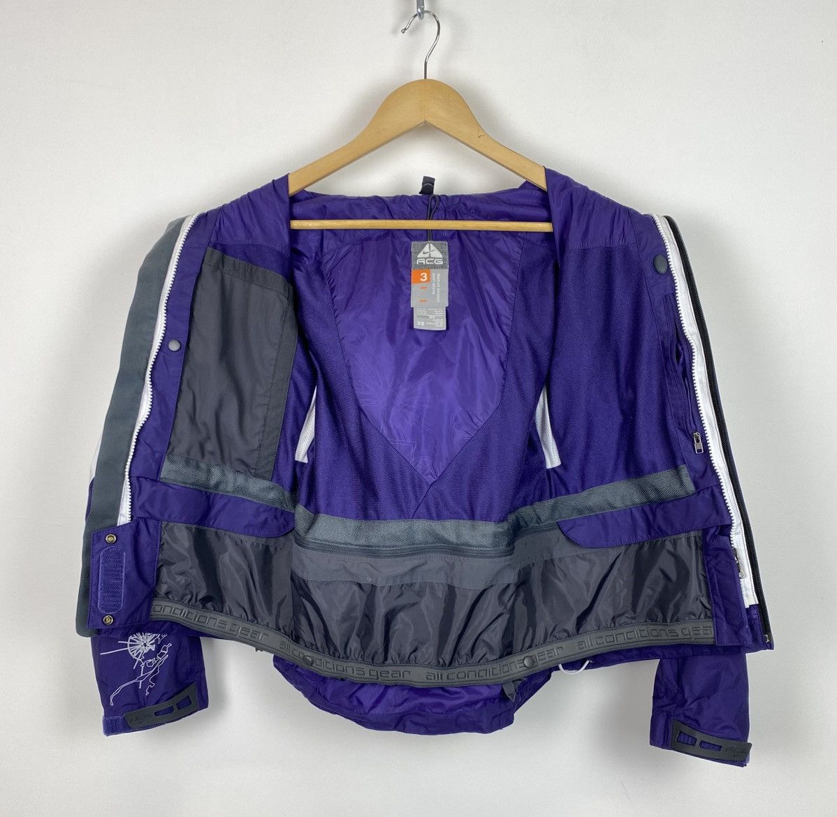 Vintage Nike ACG Storm Fit Outer Ski Externe Zip Jacket Purple Women Size XS / US 0-2 / IT 36-38 - 13 Thumbnail