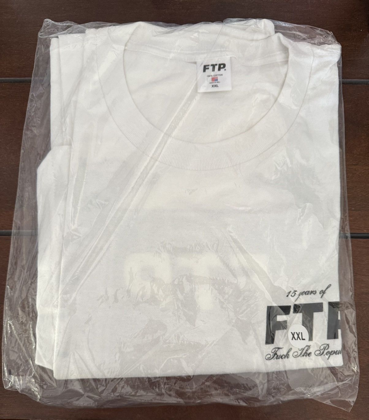 FTP 15 YEAR ANNIVERSARY TEE(WHITE) Size: XXL - www.joarbit.com