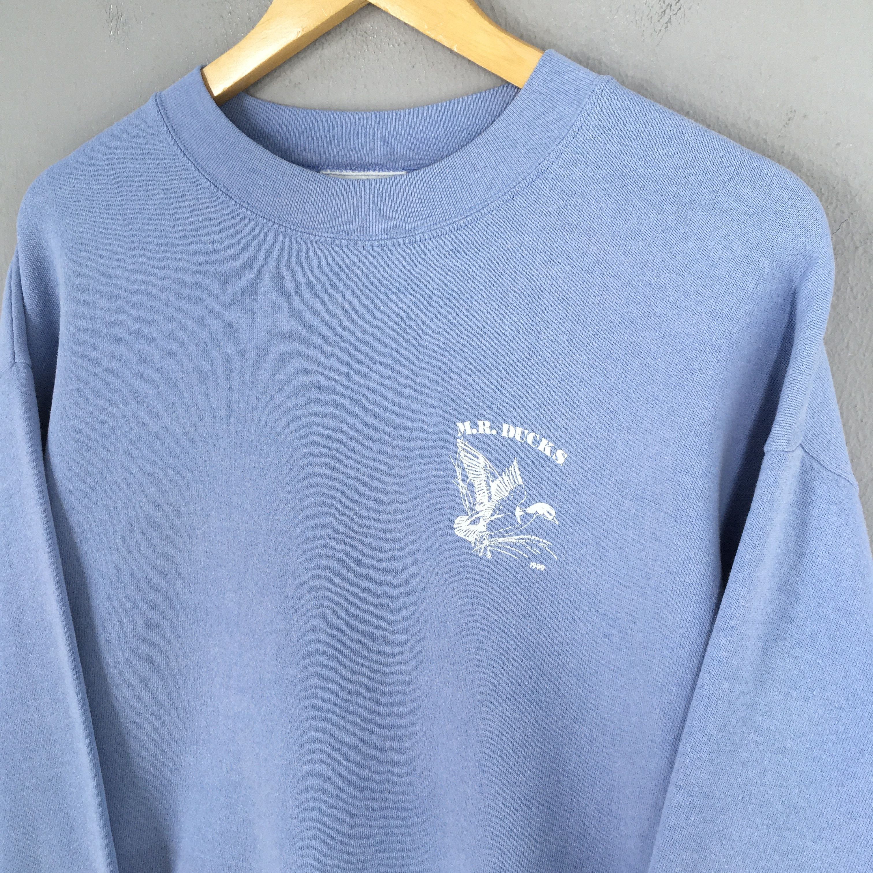 Habitat × Vintage Vintage M.R. Duck Maryland Blue Sweatshirt Large Size US L / EU 52-54 / 3 - 3 Thumbnail
