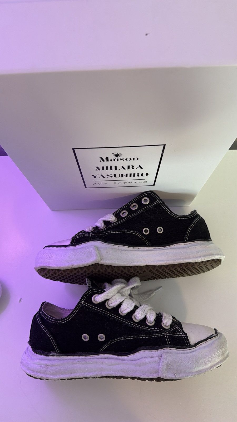Maison MIHARA YASUHIRO Maison Mihara Yasuhiro OG Sole Canvas Low Black | Size 39 Size US 6.5 / EU 39-40 - 3 Thumbnail