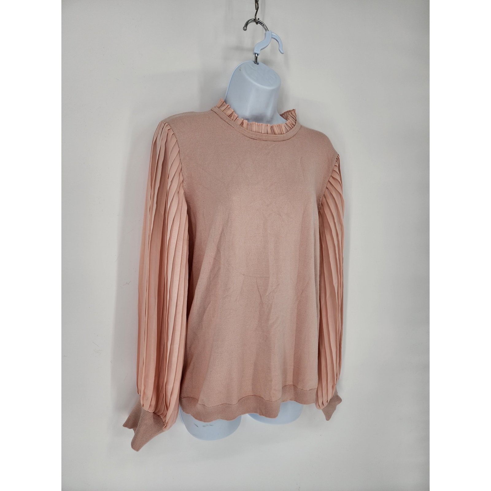 Adrianna Papell Adrianna Papell Blush Pink Lightweight Sweater Women's Large Size L / US 10 / IT 46 - 3 Thumbnail