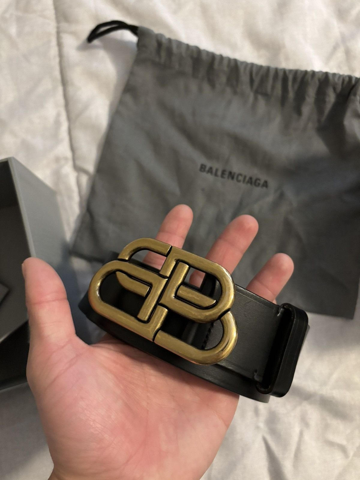 Balenciaga Balenciaga BB Large Belt Black Size ONE SIZE - 11 Thumbnail