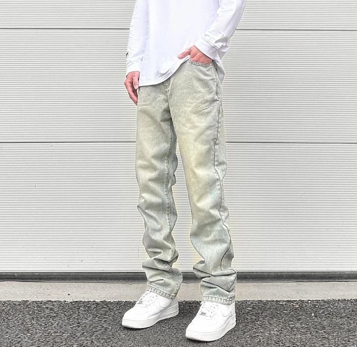 Jean Streetwear Vibe Vintage Disstressed Washed Size US 27 - 2 Thumbnail