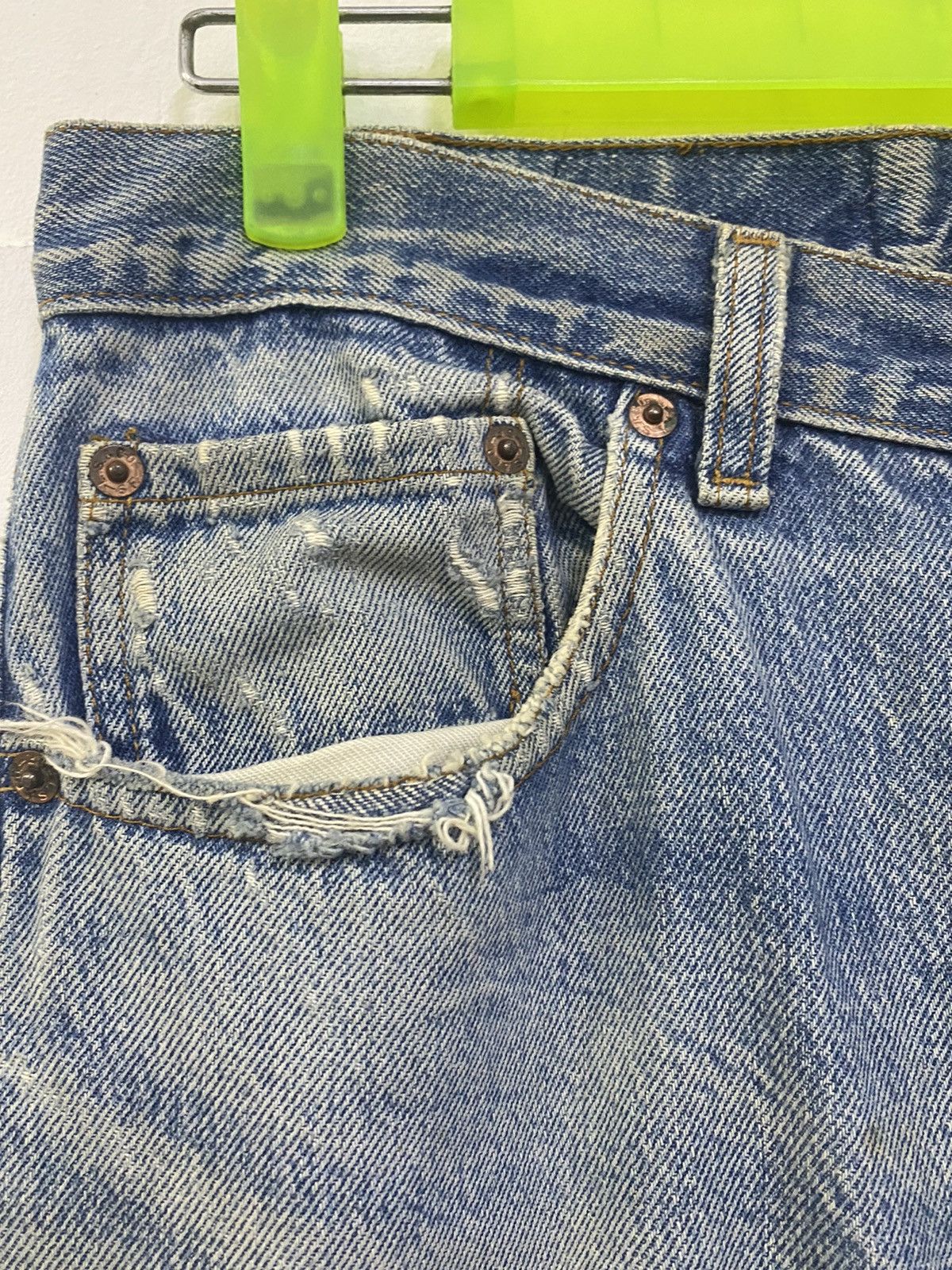 Levi's 💥LEVIS 501 90s REWORK INSPIRE BY KAPITAL BORO SASHIKO JAPAN Size US 32 / EU 48 - 9 Thumbnail