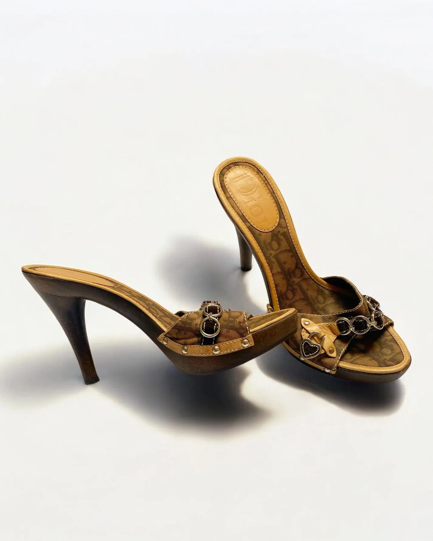 Dior Christian Dior by John Galliano Romantique Clogs, SS 2006 Size US 9.5 / IT 39.5 - 3 Thumbnail
