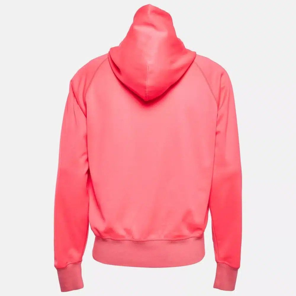 Tom Ford o1sndg0825 TFJ213 Zip Hoodie in Neon Pink Size US L / EU 52-54 / 3 - 2 Thumbnail
