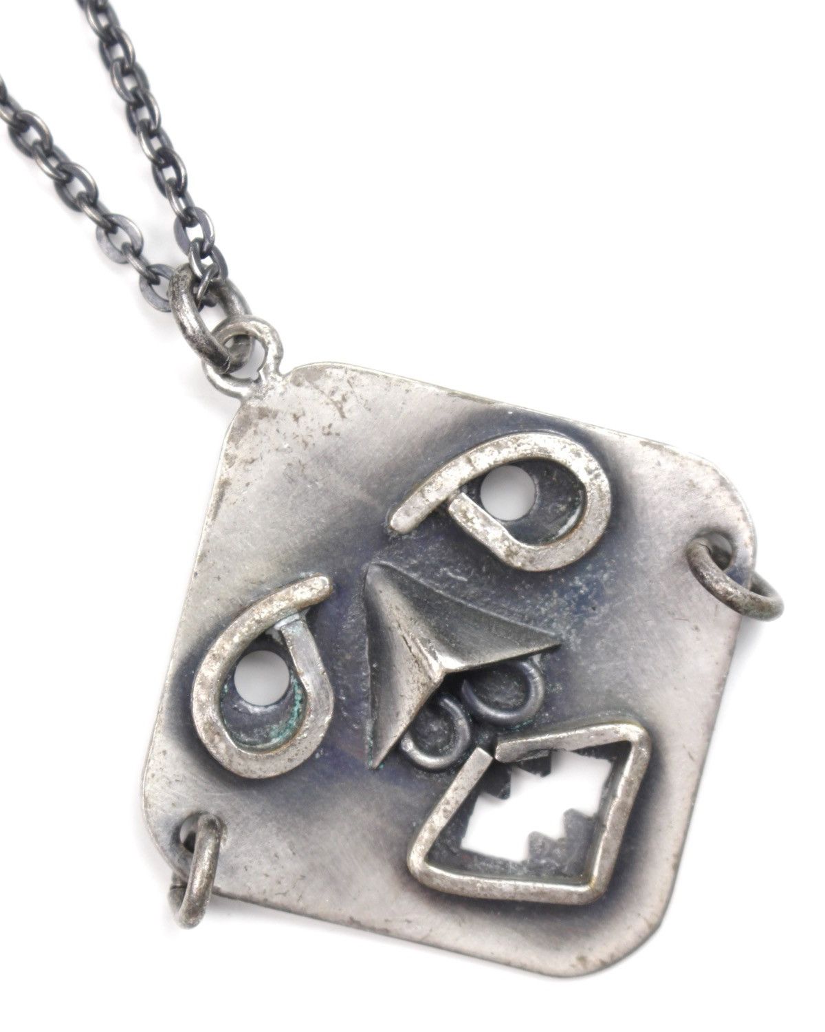 Hysteric Glamour 1990S JAPANESE MADE OXIDIZED TRIBAL MASK NECKLACE Size ONE SIZE - 3 Thumbnail