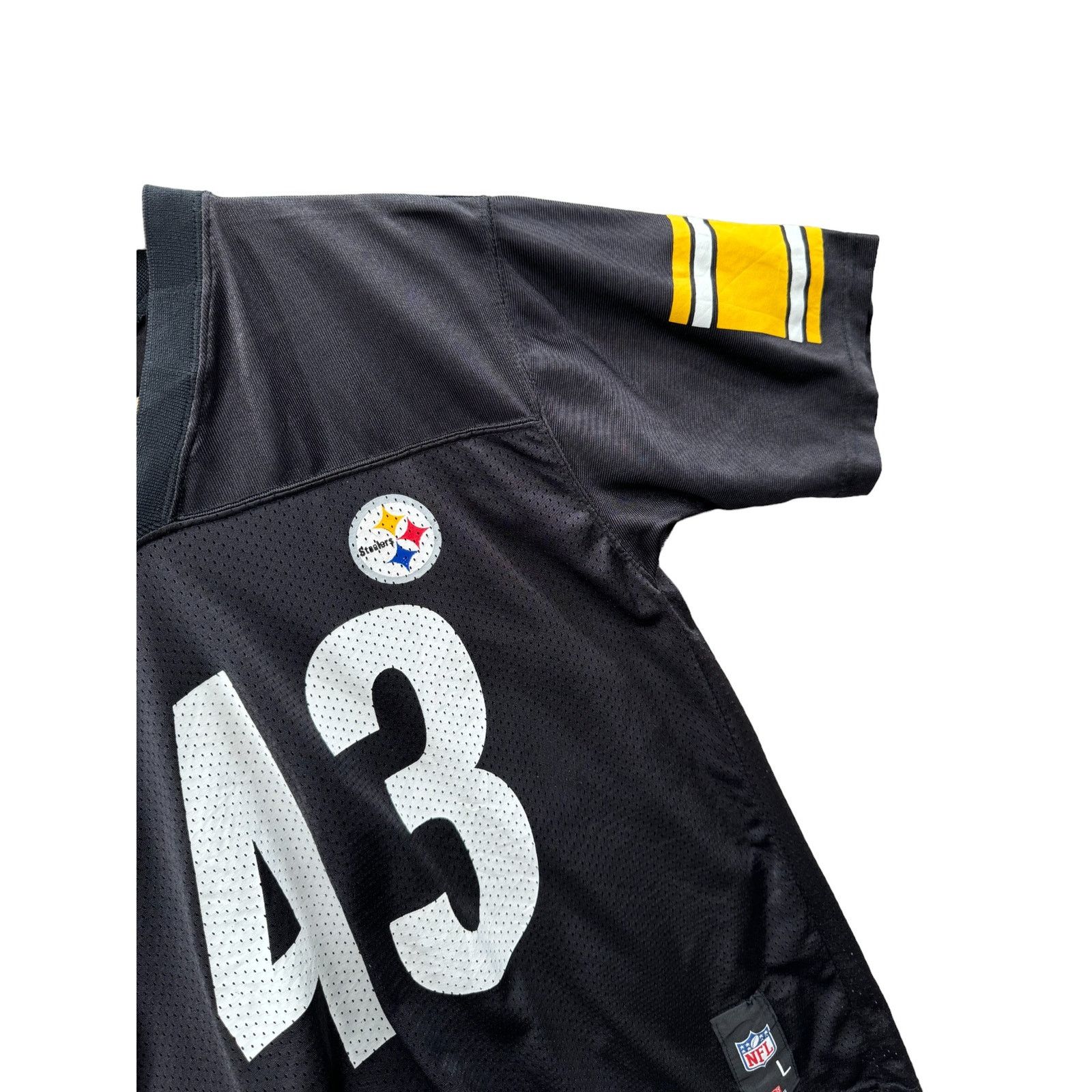 NFL × Reebok Reebok Pittsburgh Steelers Troy Polamalu Youth NFL Jersey Size US L / EU 52-54 / 3 - 7 Thumbnail