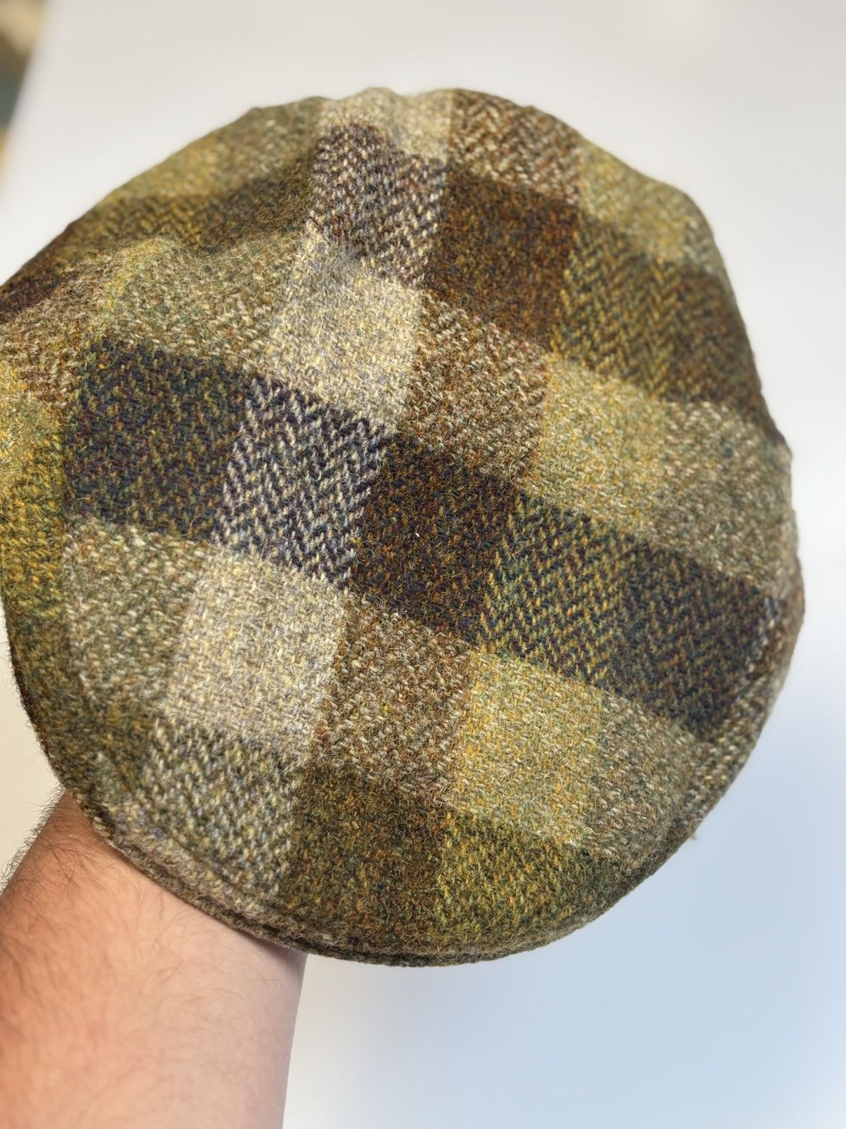 Harris Tweed Harris Tweed Wool Flat Patch Cap 7size 57cm Medium size Size ONE SIZE - 5 Thumbnail