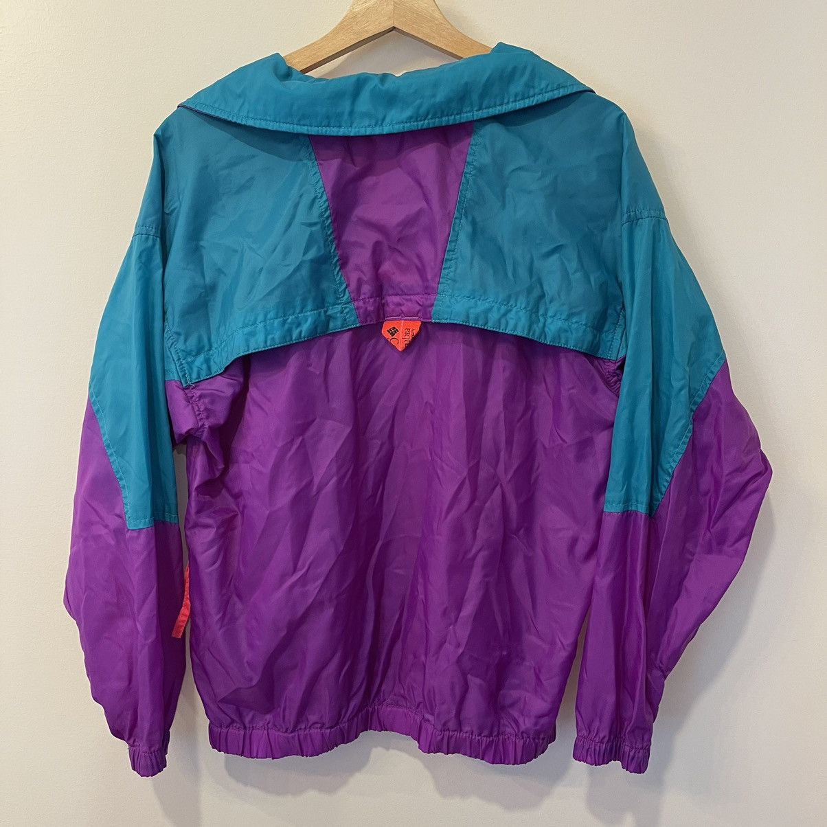 Columbia M VTG 90s Colorblock Anorak Nylon Windbreaker Jacket Size M / US 6-8 / IT 42-44 - 6 Thumbnail