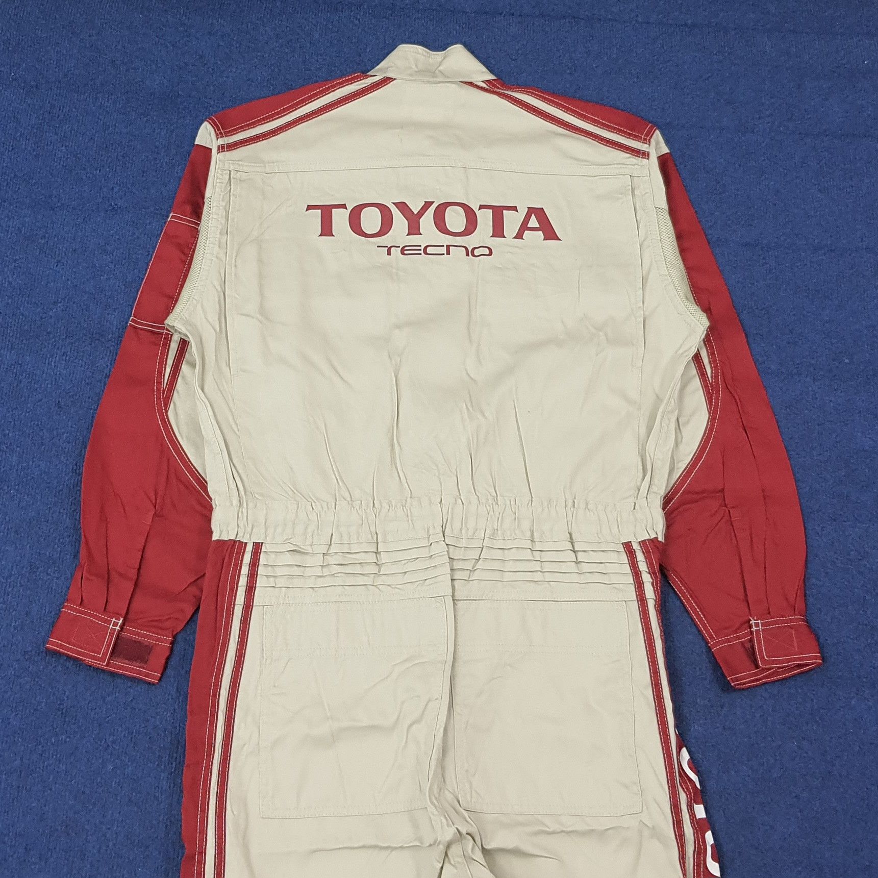 Japanese Brand Vintage Toyota TECNO Racing 90s Workwear Coverall C274N26 Size US L / EU 52-54 / 3 - 1 Thumbnail