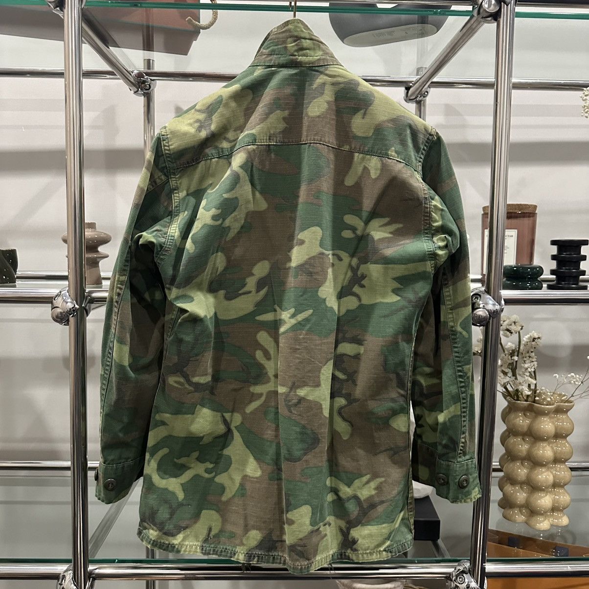 Vintage ORIGINAL 60s US MILITARY JUNGLE JACKET CAMOUFLAGE ERDL Size US M / EU 48-50 / 2 - 6 Thumbnail