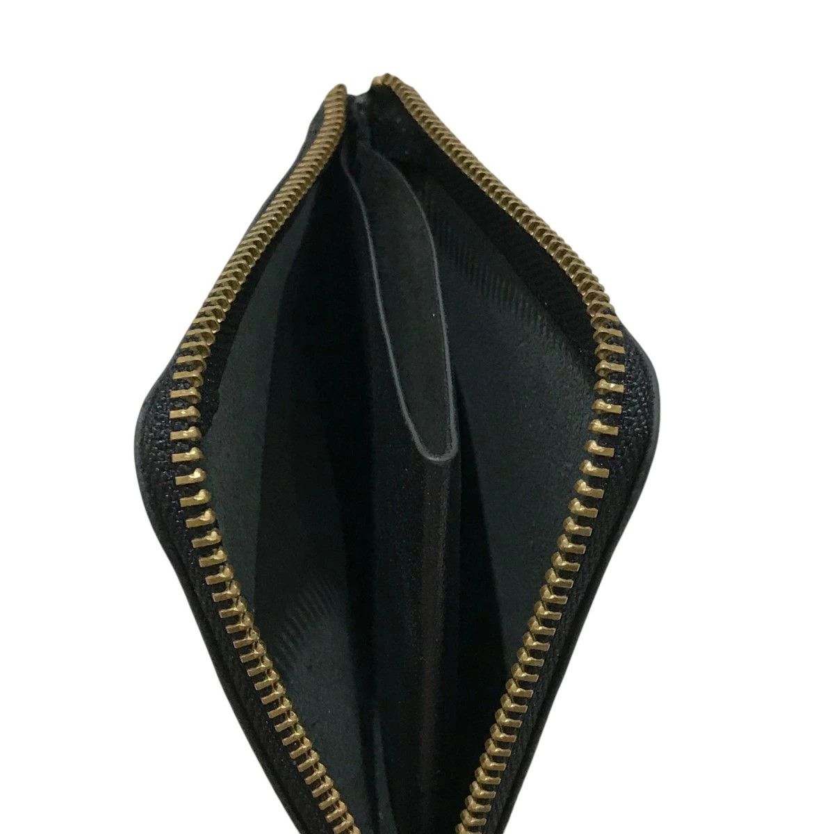 Comme des Garcons Wallet Plain L Zip Wallet Black Size ONE SIZE - 7 Thumbnail