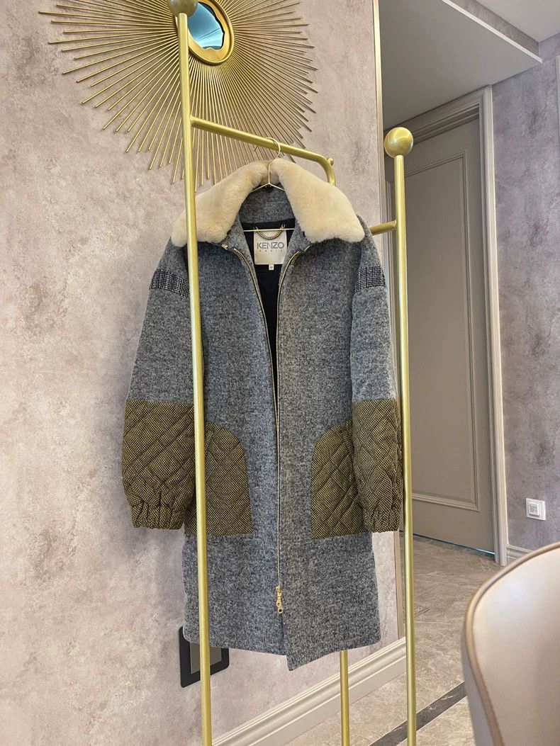 Kenzo Kenzo Wool Coat with Removable Collar - dmc Size US M / EU 48-50 / 2 - 1 Thumbnail