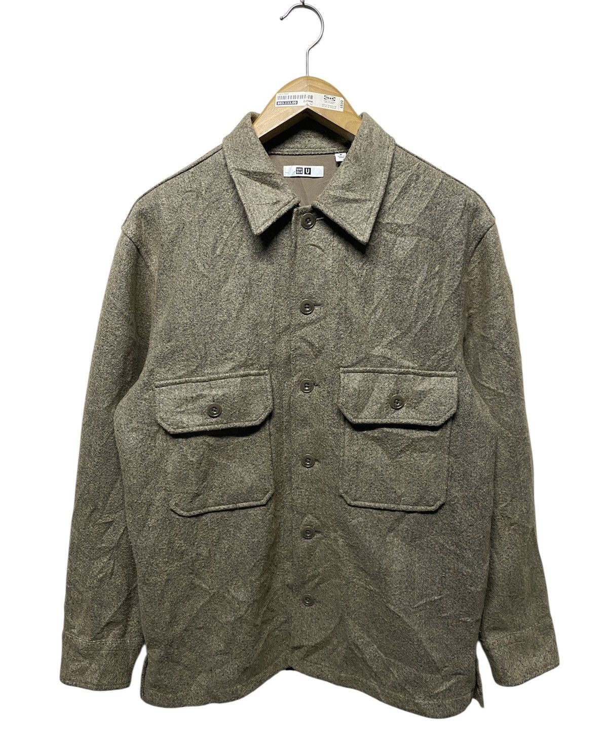 Lemaire × Uniqlo ❗️OFFER❗️Uniqlo U Lemaire Two Pocket Wool Shirt Jacket Size US M / EU 48-50 / 2 - 1 Thumbnail