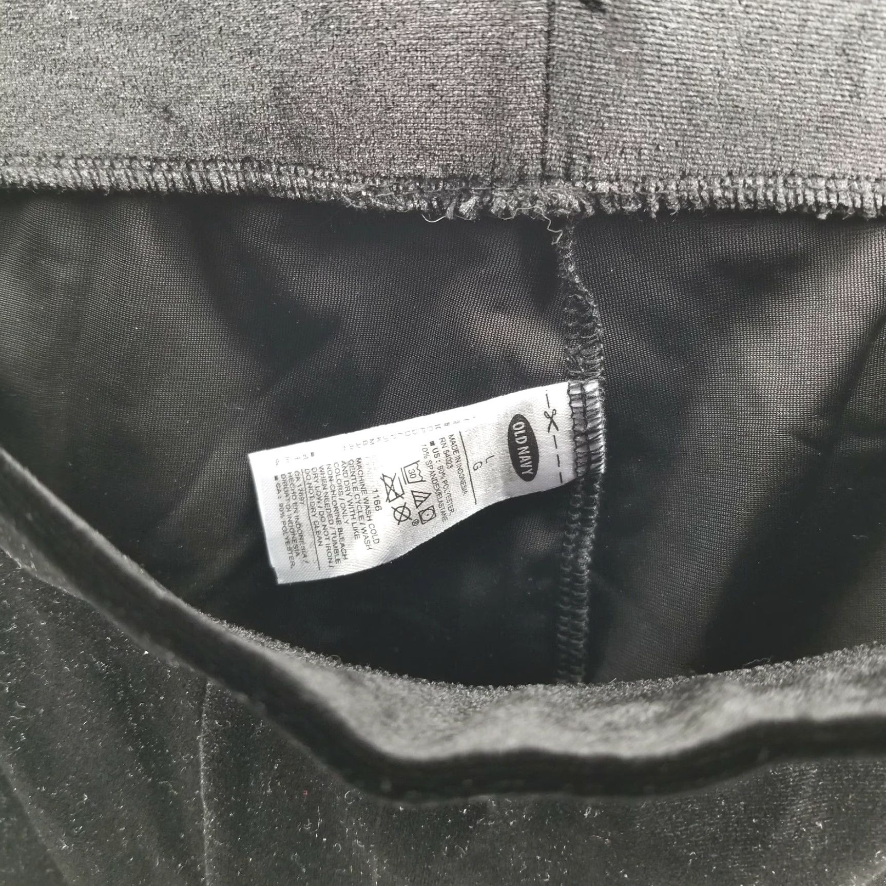 Old Navy Old Navy Women Black Shiny Pants L Size 36" / US 14 / IT 50 - 3 Thumbnail