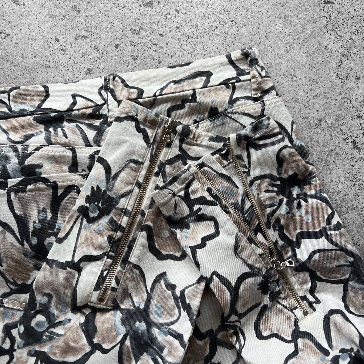 Designer × Other Cambio Womens Floral Printed Cotton Trousers Pants Size 28" / US 6 / IT 42 - 4 Thumbnail