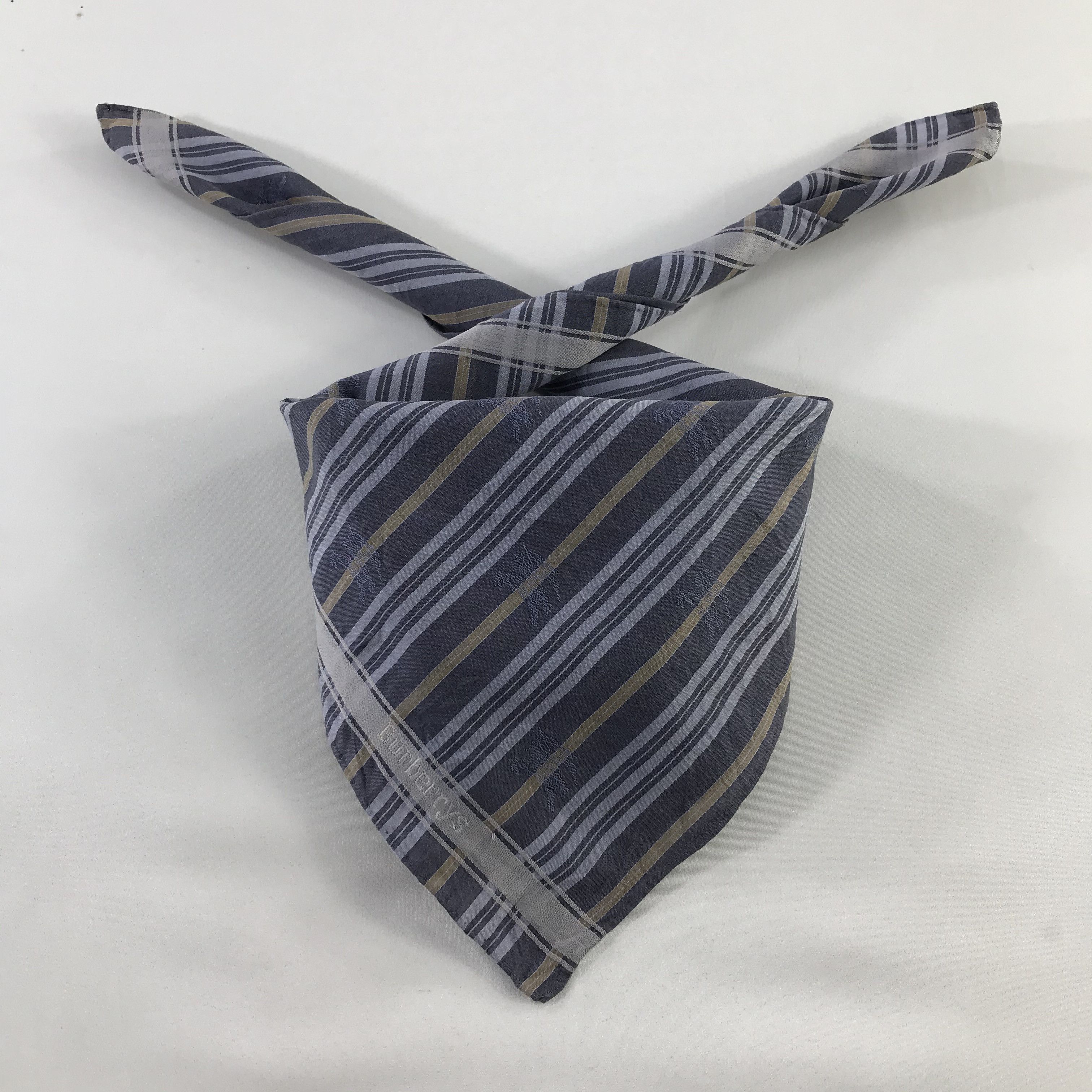 Burberry × Vintage Burberry Bandana / Handkerchief / Neckerchief - S1152 Size ONE SIZE - 3 Thumbnail