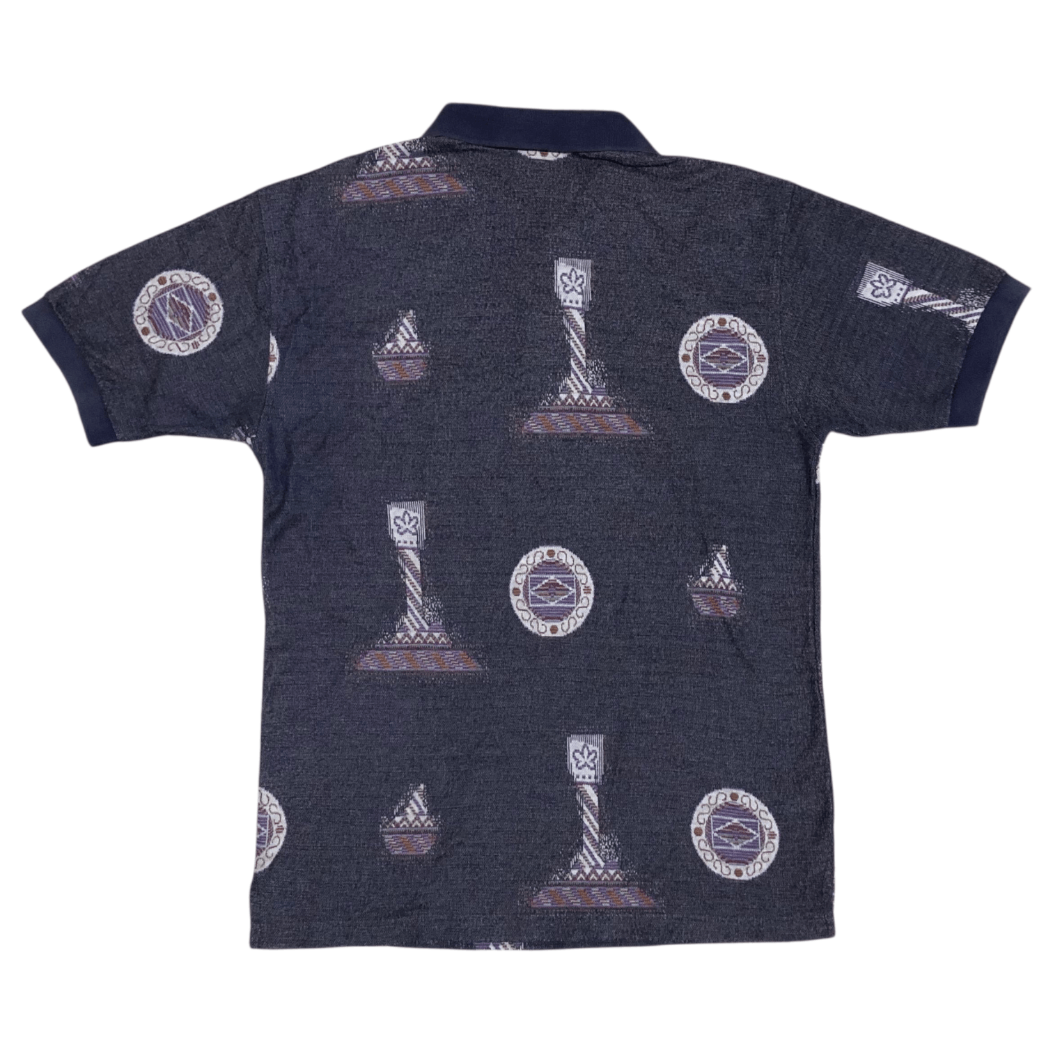 Polo Ralph Lauren VINTAGE RARE Polo Ralph Lauren Tribal Print Knit Polo Shirt Size US M / EU 48-50 / 2 - 10 Thumbnail