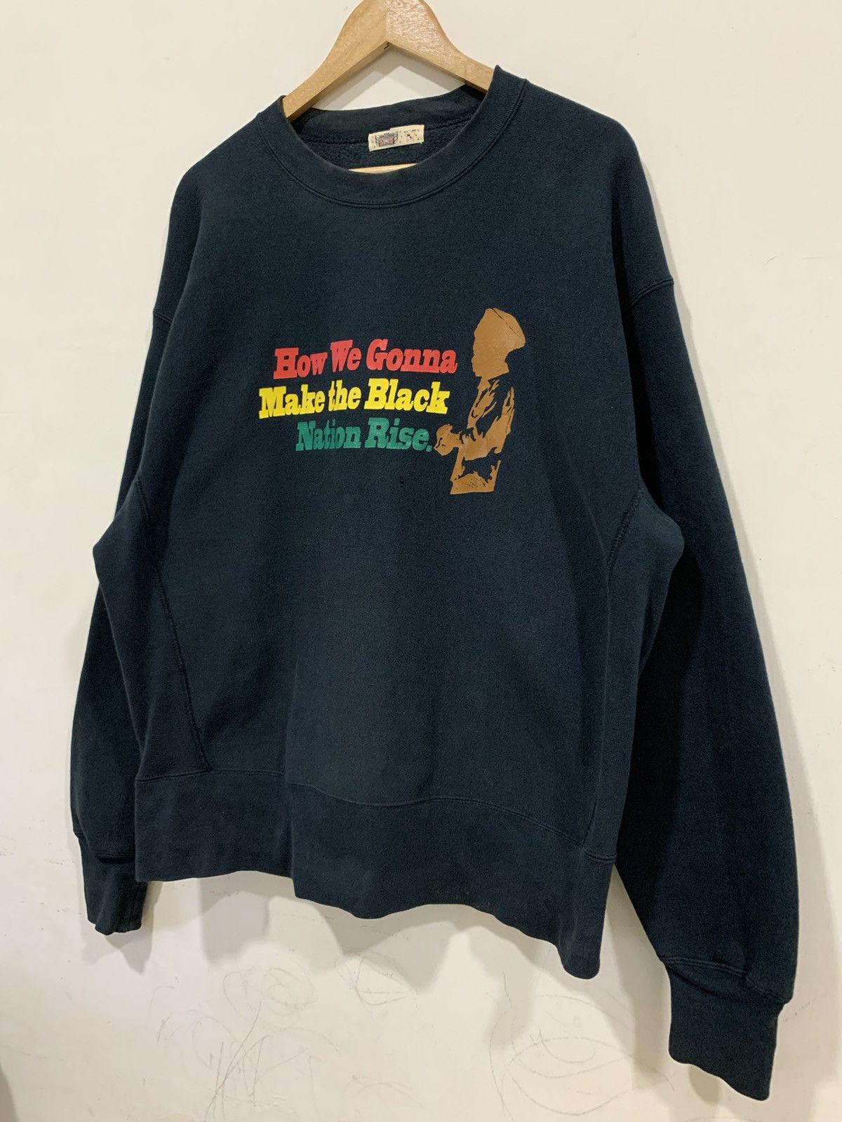 Japanese Brand Y2K Rasta Black Matters Sweatshirt Size US XL / EU 56 / 4 - 3 Thumbnail