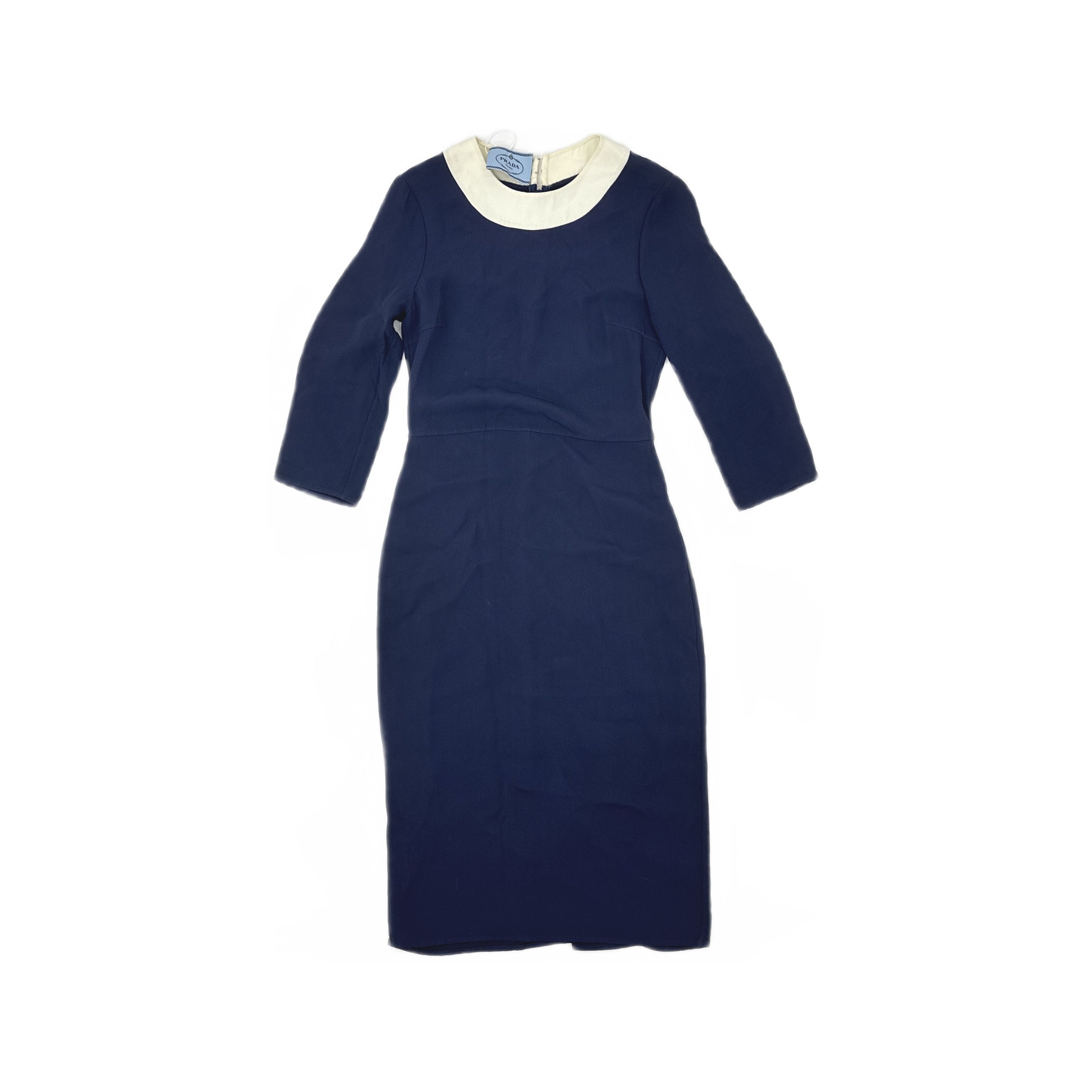 Prada Prada Contrast Collar Dress Size 38 Size XS / US 0-2 / IT 36-38 - 1 Thumbnail