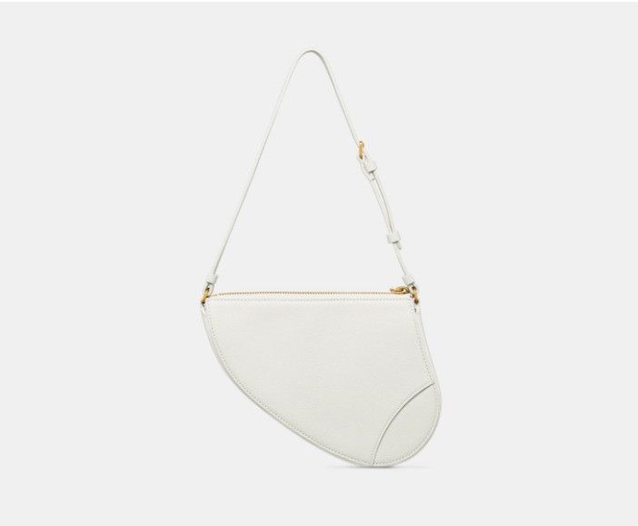 Dior o1w1db10225 Size: OS / S5909CC Saddle Rodeo Pouch in White Size ONE SIZE - 4 Thumbnail