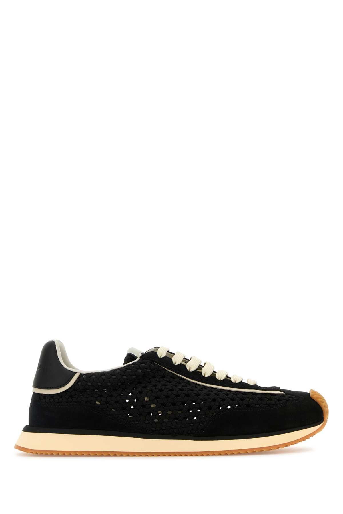 Dolce & Gabbana Black Fabric Dg Cushion Sneakers Size US 8.5 / EU 41-42 - 1 Thumbnail