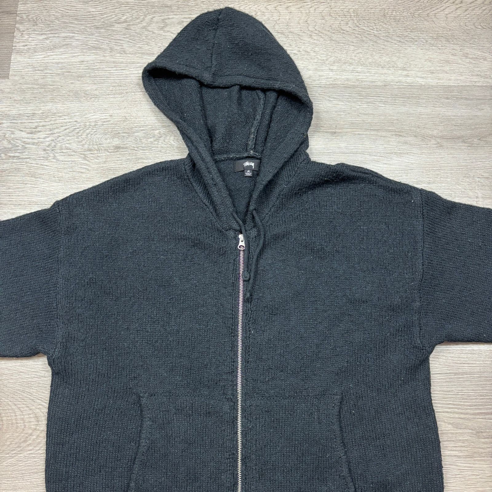 Stussy Stussy Wool Blend Full Zip Hoodie Men's Medium Streetwear Size US M / EU 48-50 / 2 - 2 Thumbnail