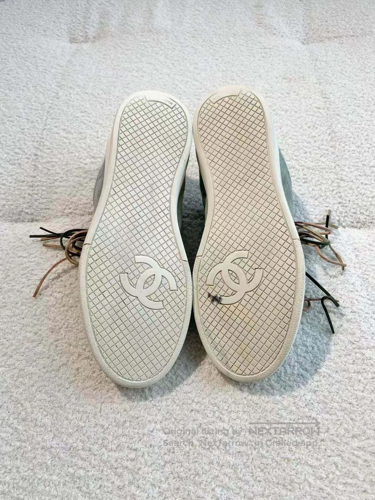Chanel Chanel Alphabet slogans Vintage suede casual shoes| Size US 4.5 / IT 34.5 - 7 Thumbnail