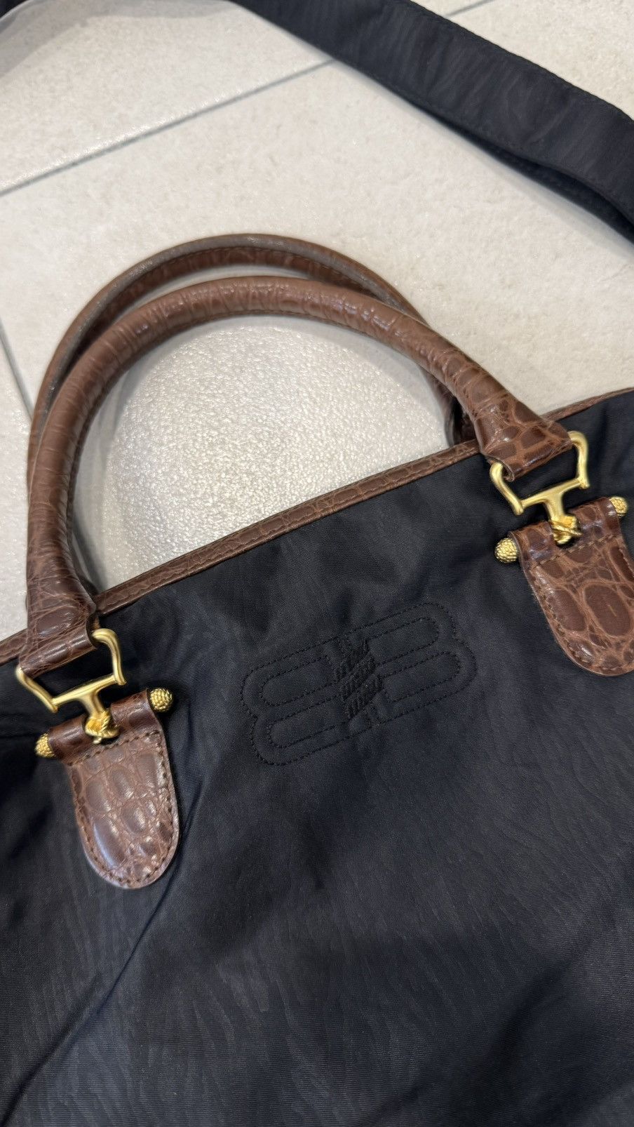 Balenciaga Balenciaga Black Nylon Two Way Bag Size ONE SIZE - 6 Thumbnail