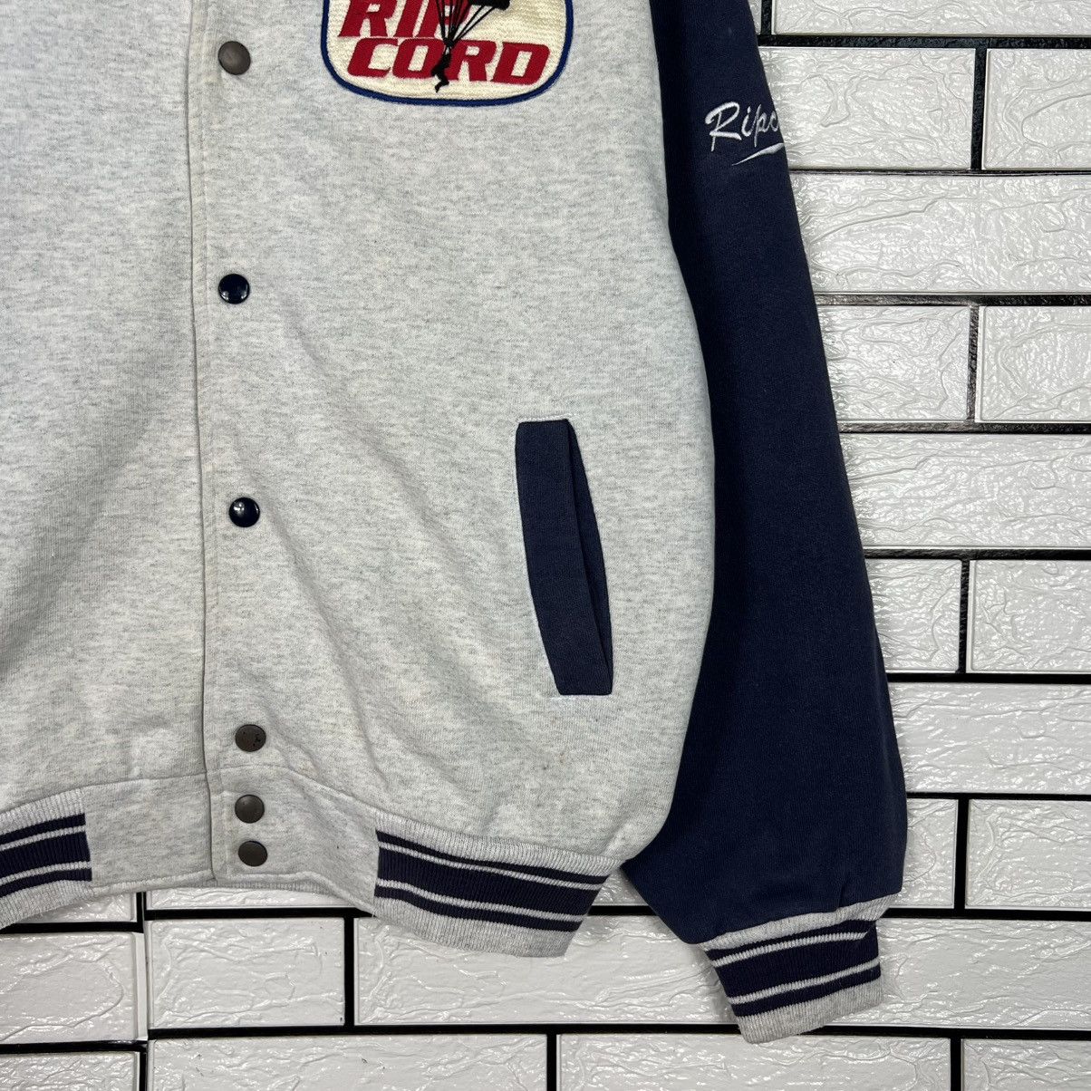 Vintage 90's RIP CORD Embroidery Parachute Varsity Jacket #4051-C184 Size US M / EU 48-50 / 2 - 6 Thumbnail