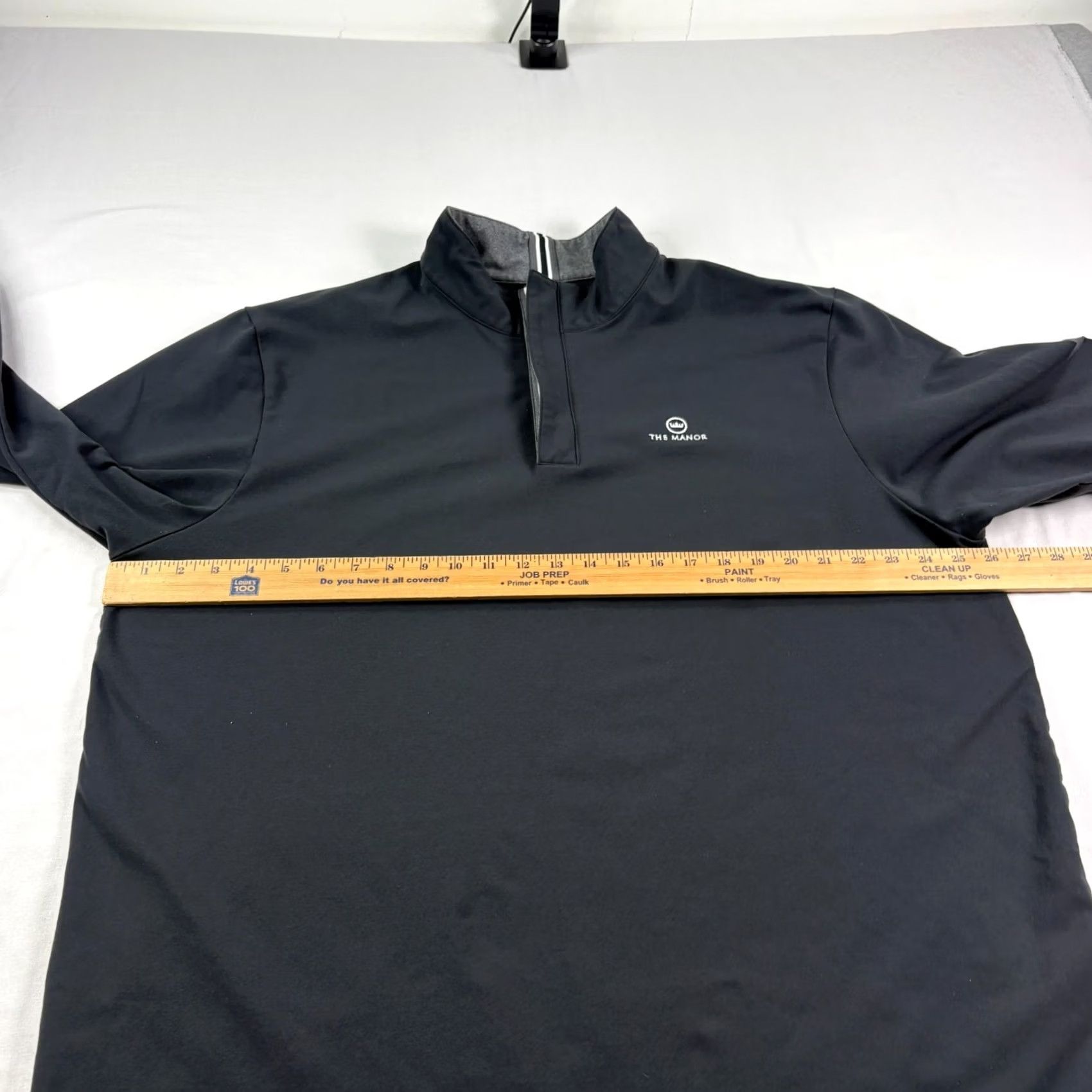 Footjoy FootJoy Mens 2XL Black Stretch Jersey 1/4 Zip Golf Pullover The Manor Shirt Casual Pullover Weather: Activewear, Golf Size US XXL / EU 58 / 5 - 4 Thumbnail