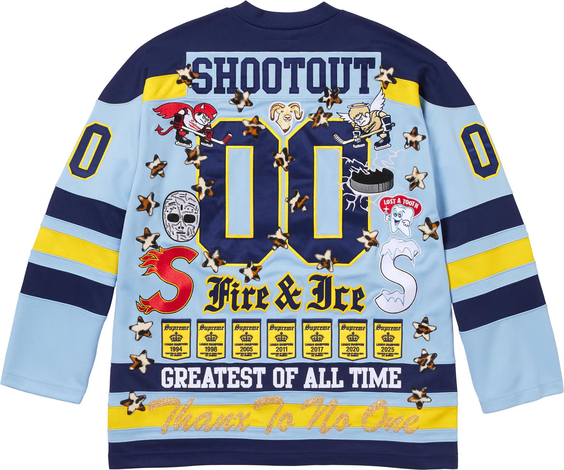 Supreme Supreme Fire & Ice Hockey Jersey Size US XL / EU 56 / 4 - 2 Thumbnail
