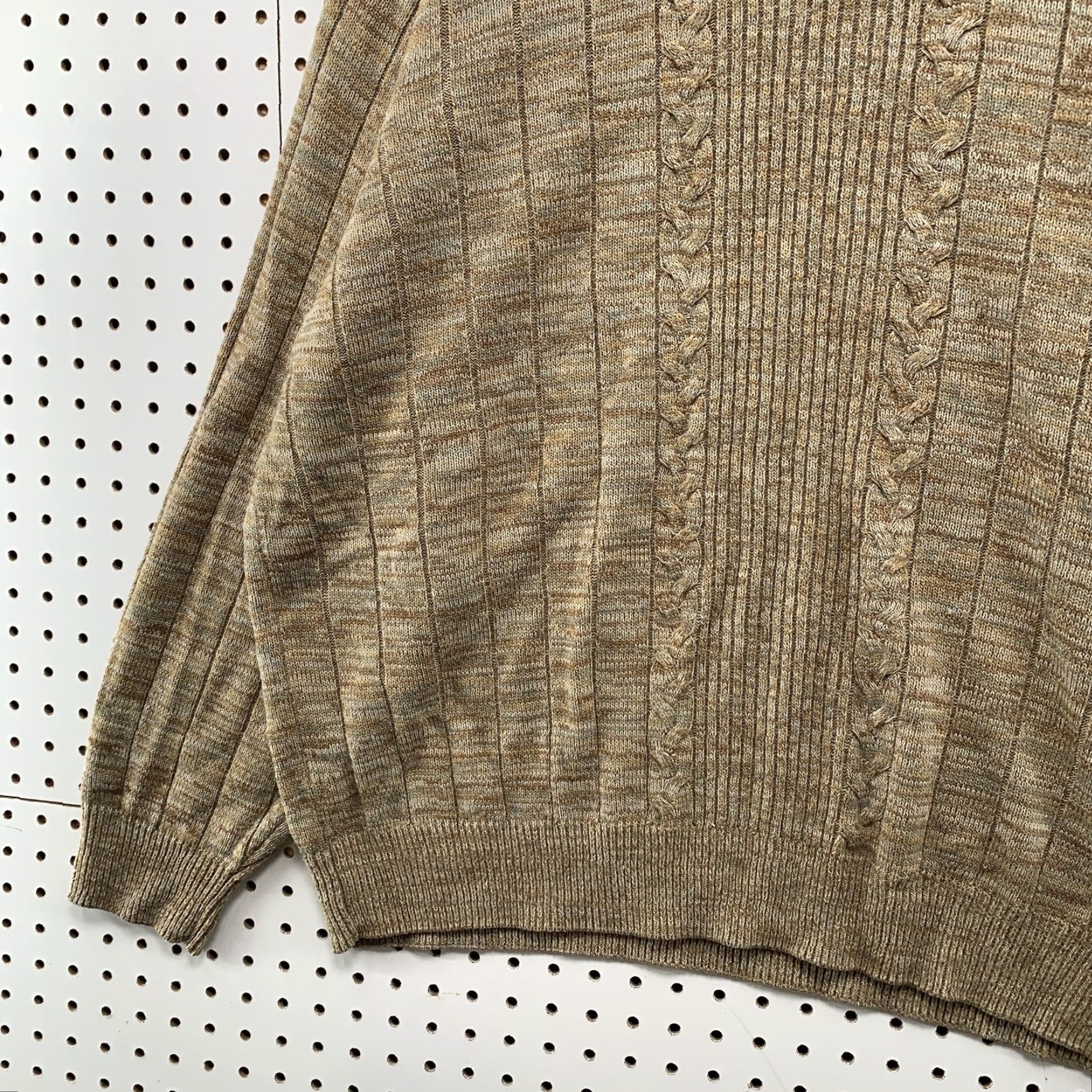 Geoffrey Beene VINTAGE Geoffrey Beene Geometric Knit Sweater 2XL Brown Acrylic Pullover Casual Long Sleeve Mens Size US XXL / EU 58 / 5 - 2 Thumbnail