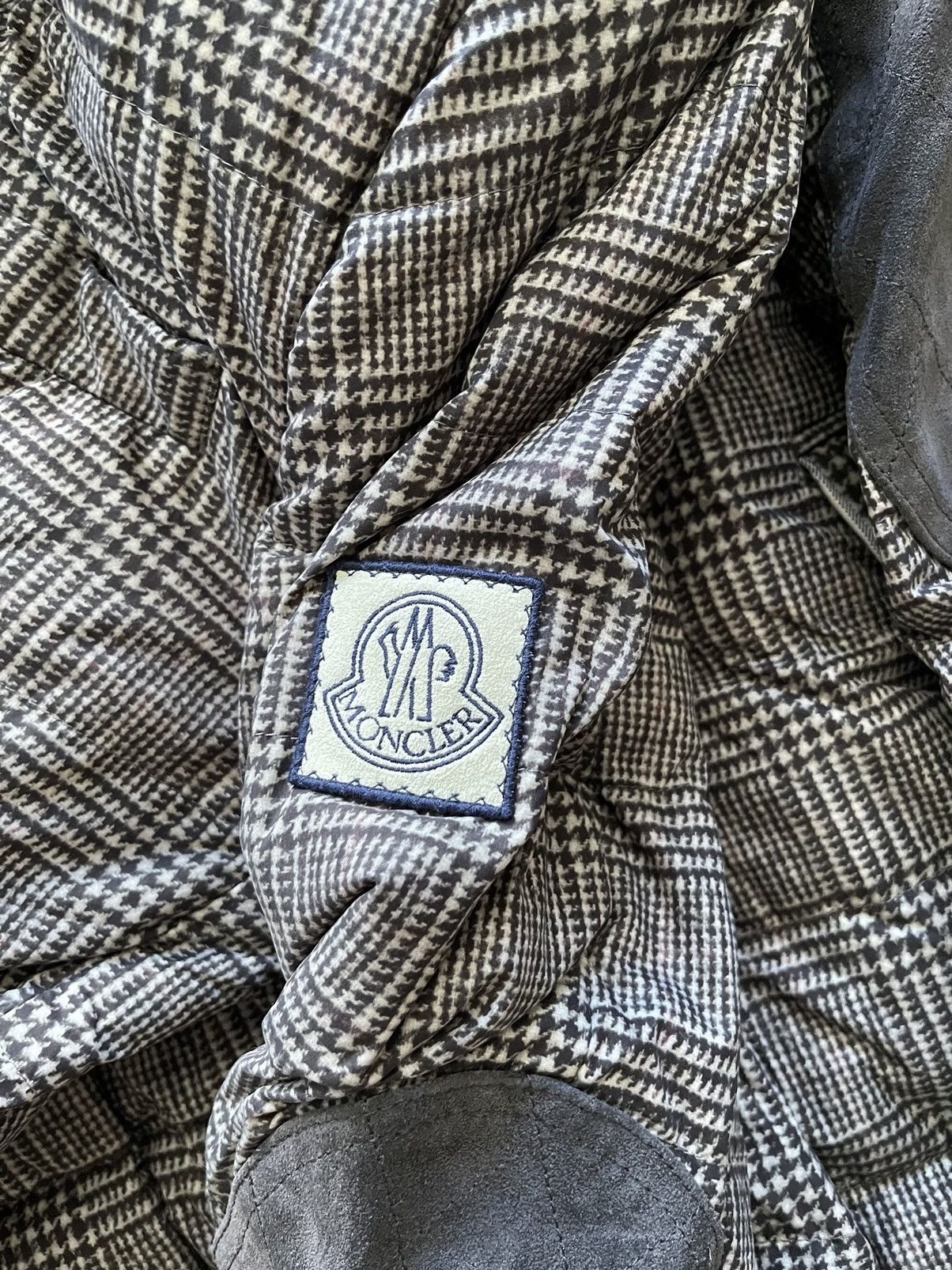 Moncler Moncler Gamme Bleu Check Print Down Jacket Size US M / EU 48-50 / 2 - 3 Thumbnail
