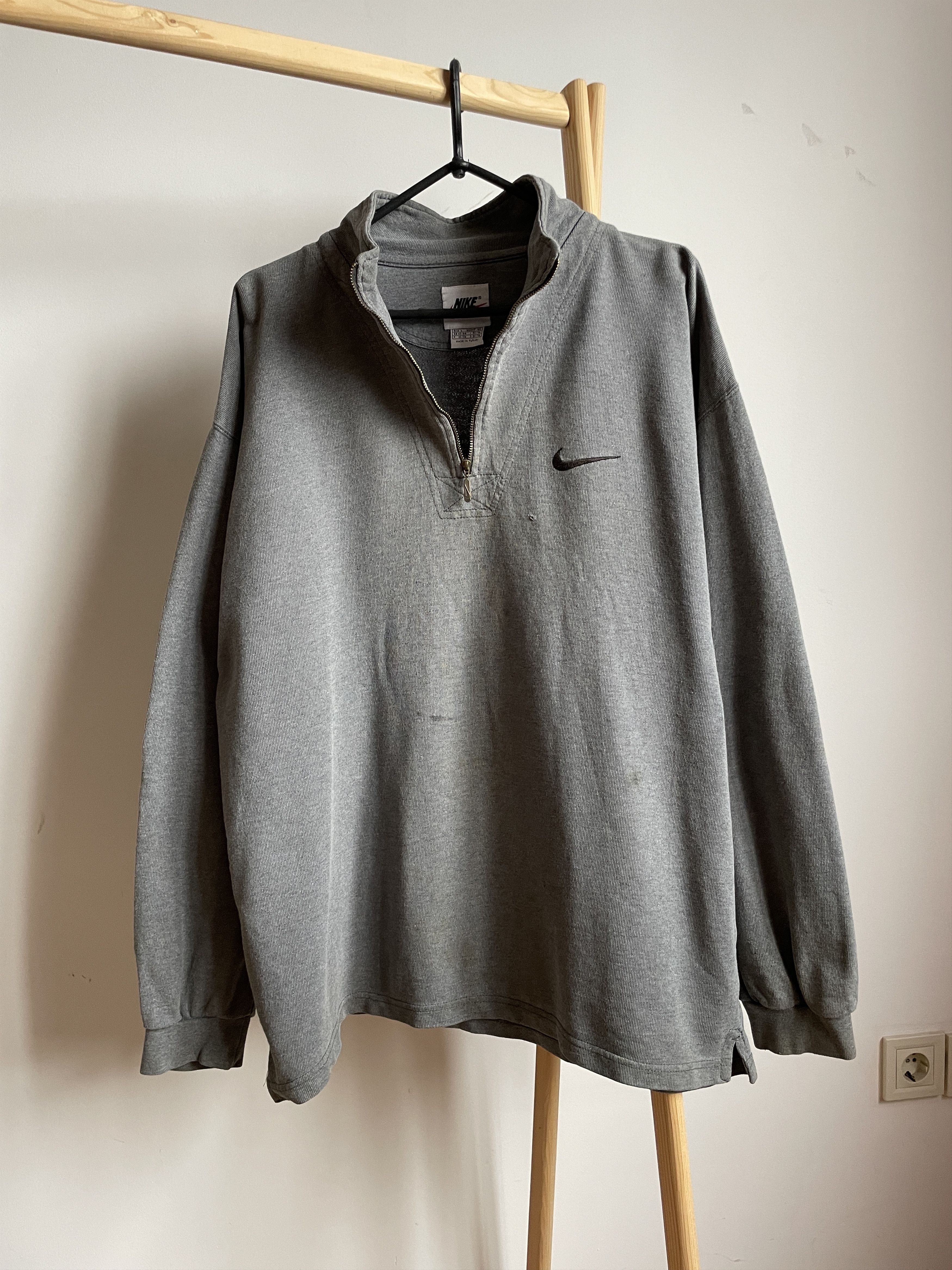 Nike × Vintage Nike Vintage 90's 1/4 Zip Pullover Size L Size US L / EU 52-54 / 3 - 1 Thumbnail