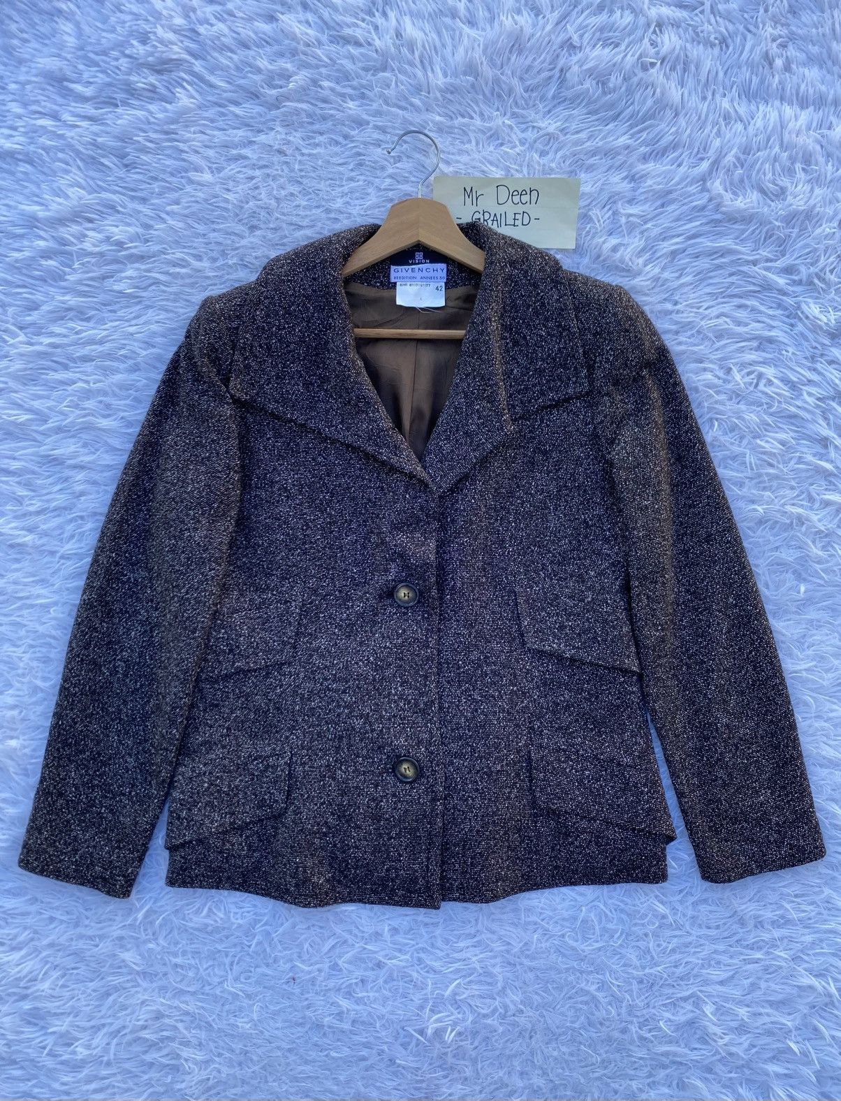 Givenchy Rare Vintage GIVENCHY Wool Jacket Size M / US 6-8 / IT 42-44 - 2 Thumbnail