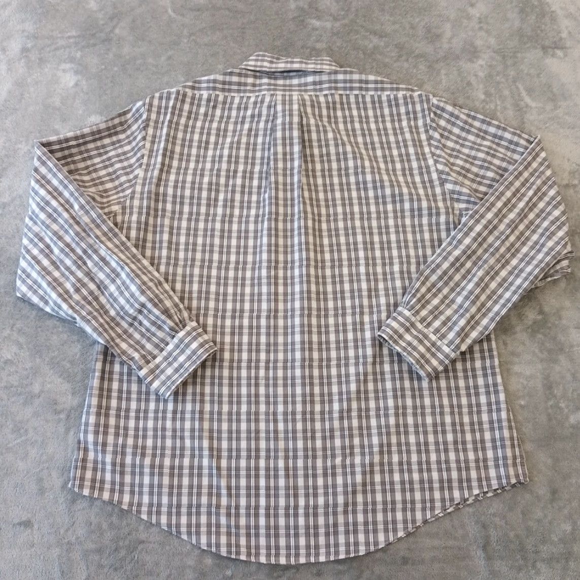 Brooks Brothers Brooks Brothers Shirt Mens XL Gray Plaid Long Sleeve Button Down Slim Fit Size US XL / EU 56 / 4 - 2 Thumbnail