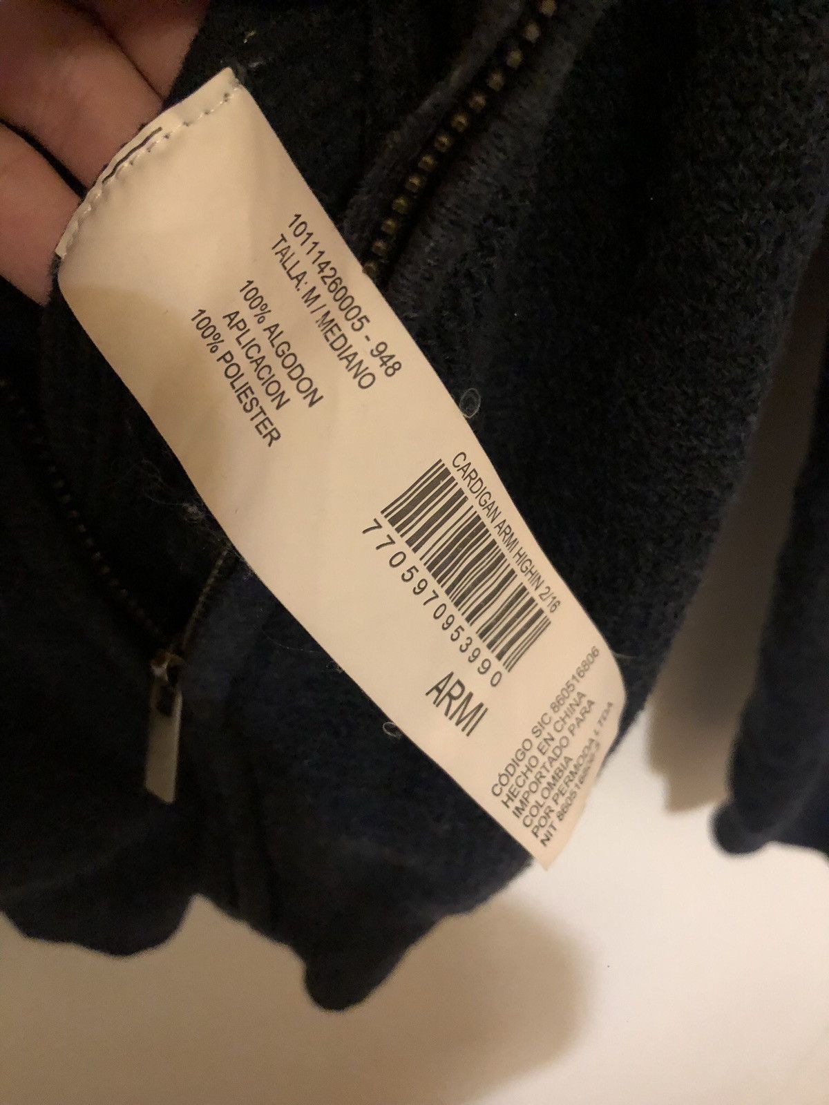 Other × Vintage Armi Navy Zip up Sweater with arm patches Size US M / EU 48-50 / 2 - 6 Thumbnail
